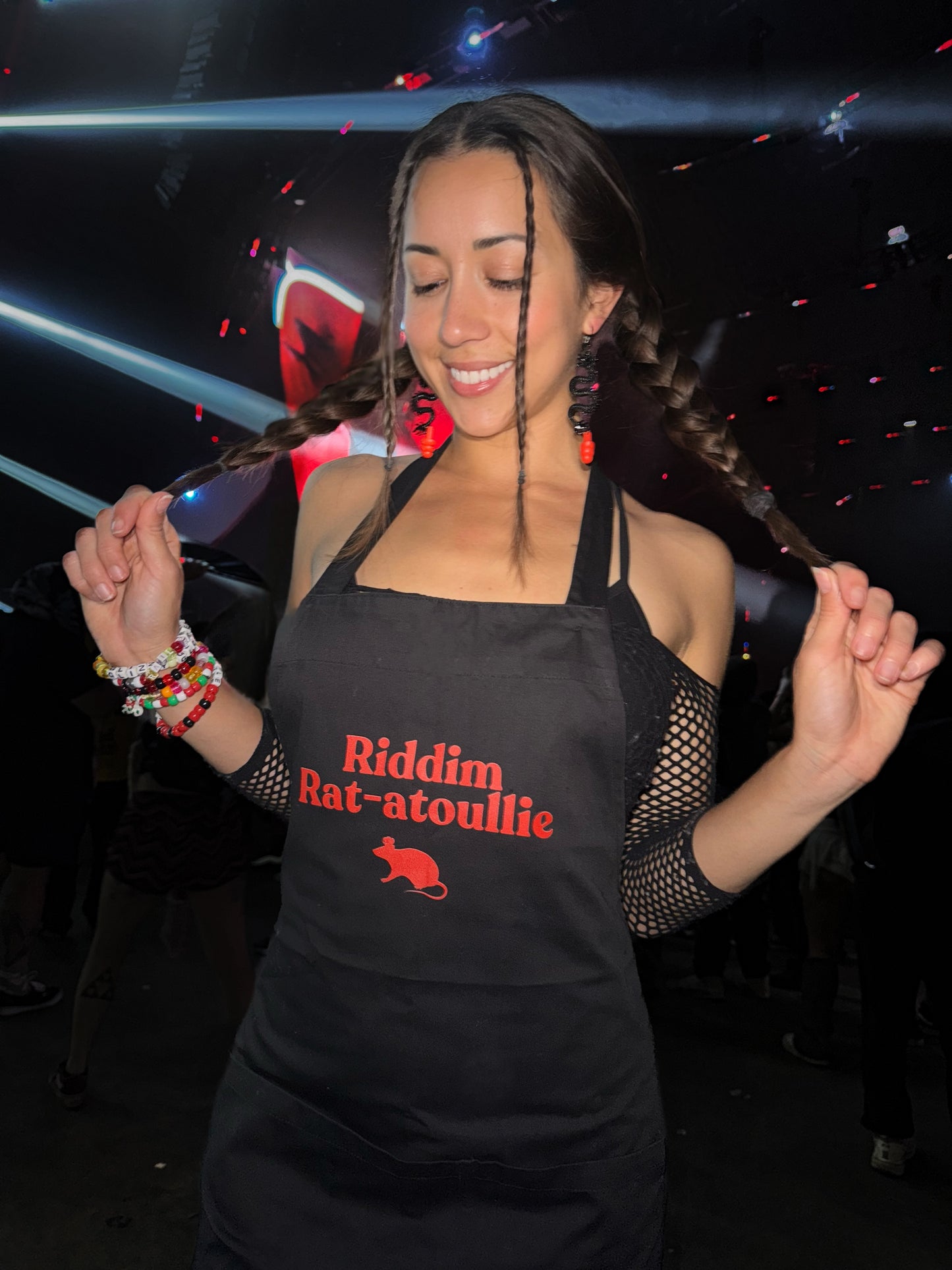 Riddim Rat-atouille Apron | Funny EDM Dubstep/Riddim Apron for Ravers