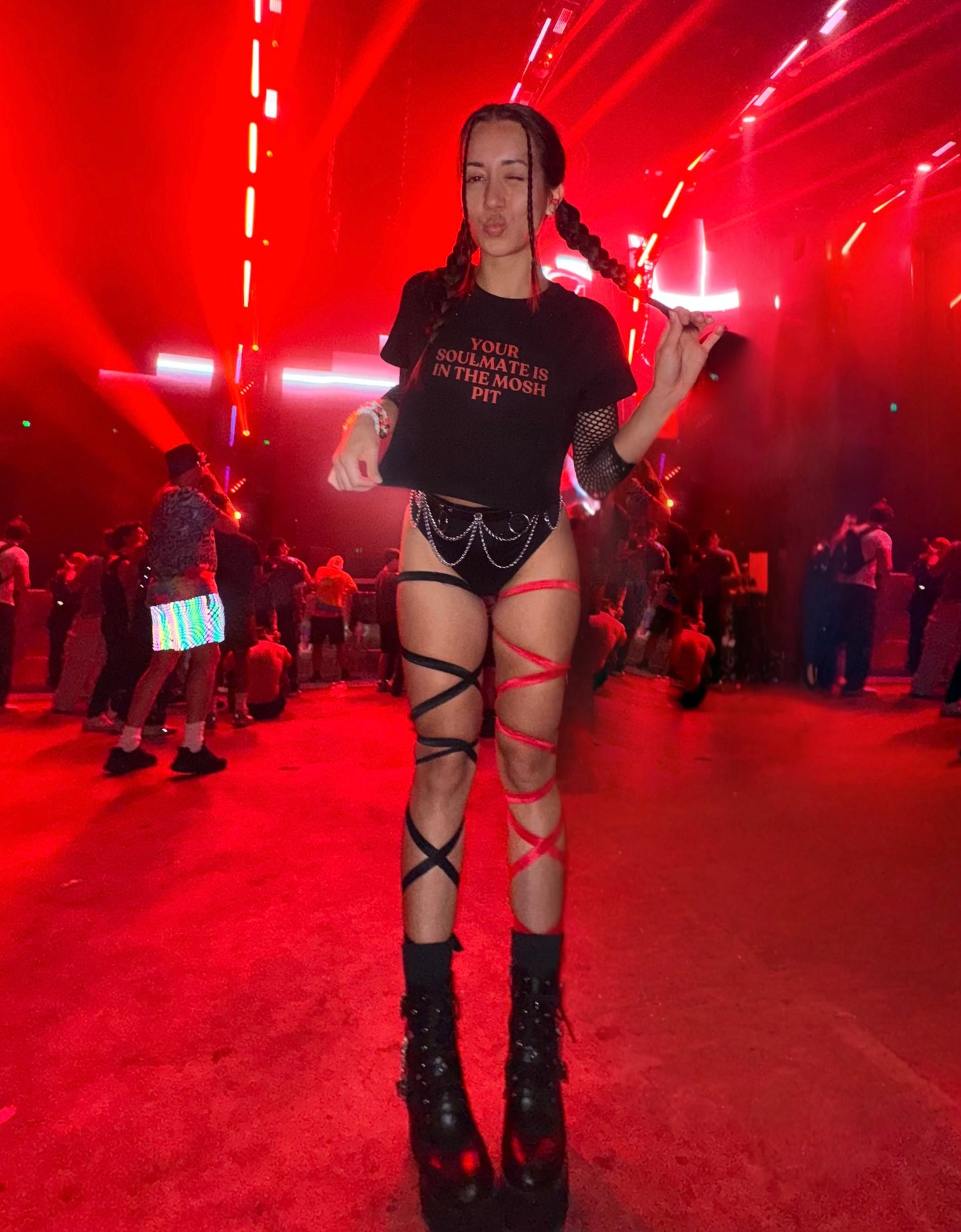 YOUR SOULMATE IS IN THE MOSHPIT - Women’s crop top