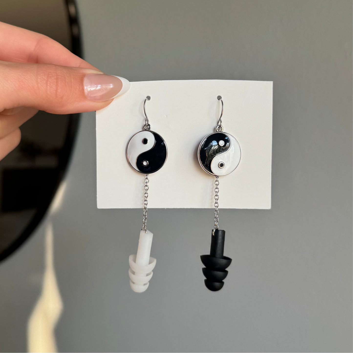 Ear Plug Earrings - Yin & Yang