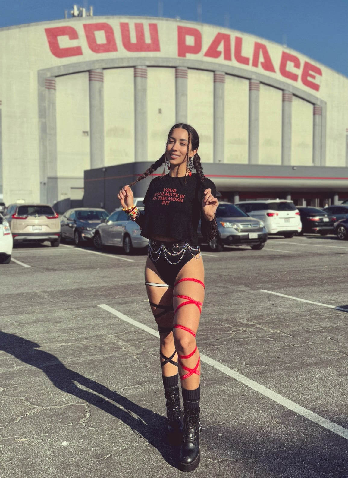 YOUR SOULMATE IS IN THE MOSHPIT - Women’s crop top