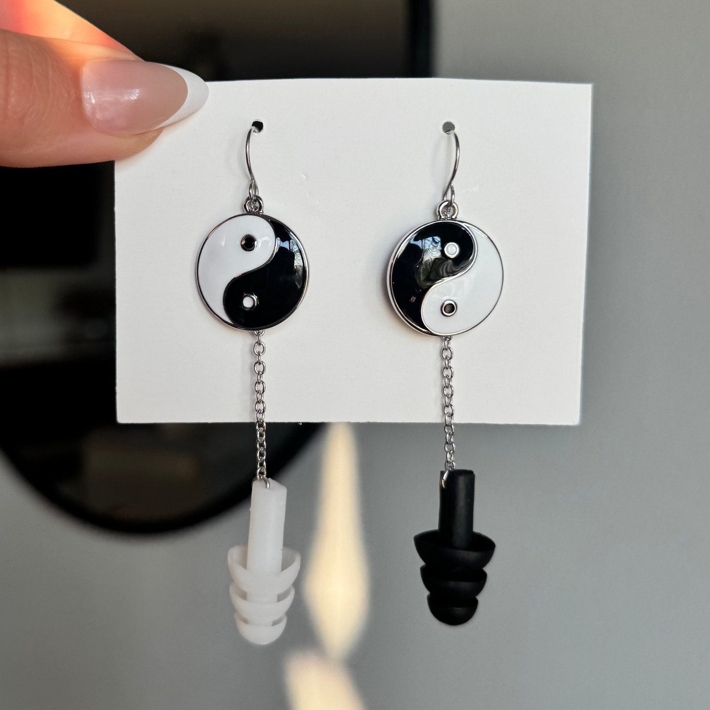 Ear Plug Earrings - Yin & Yang