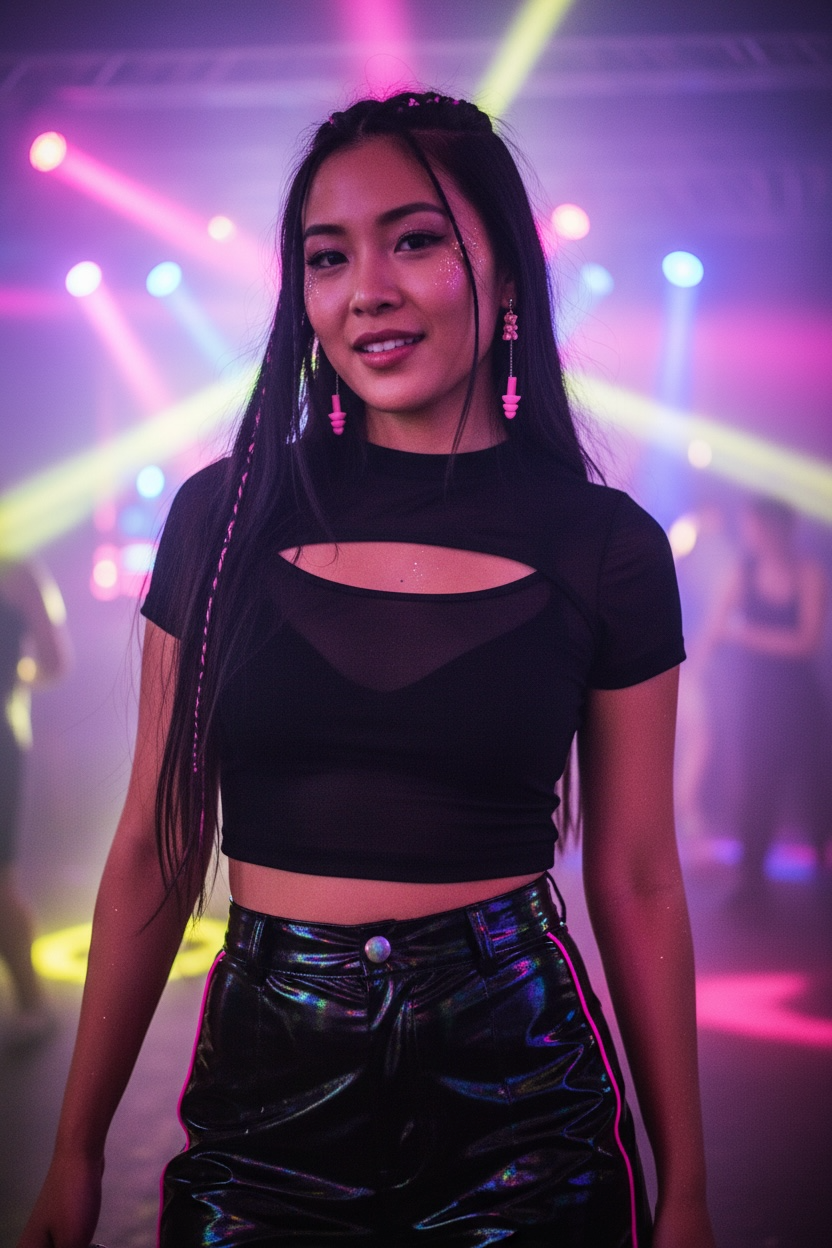 Ear plug Earrings - Neon Pink Gummy Bears