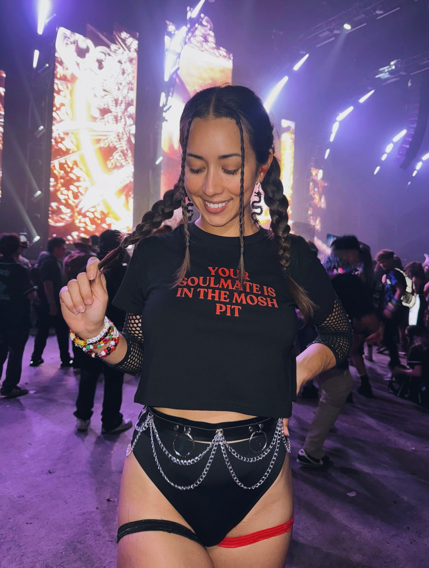YOUR SOULMATE IS IN THE MOSHPIT - Women’s crop top