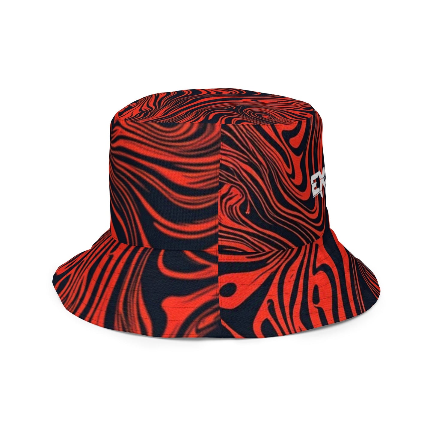 Excision - Black/Red Reversible bucket hat Rave Day