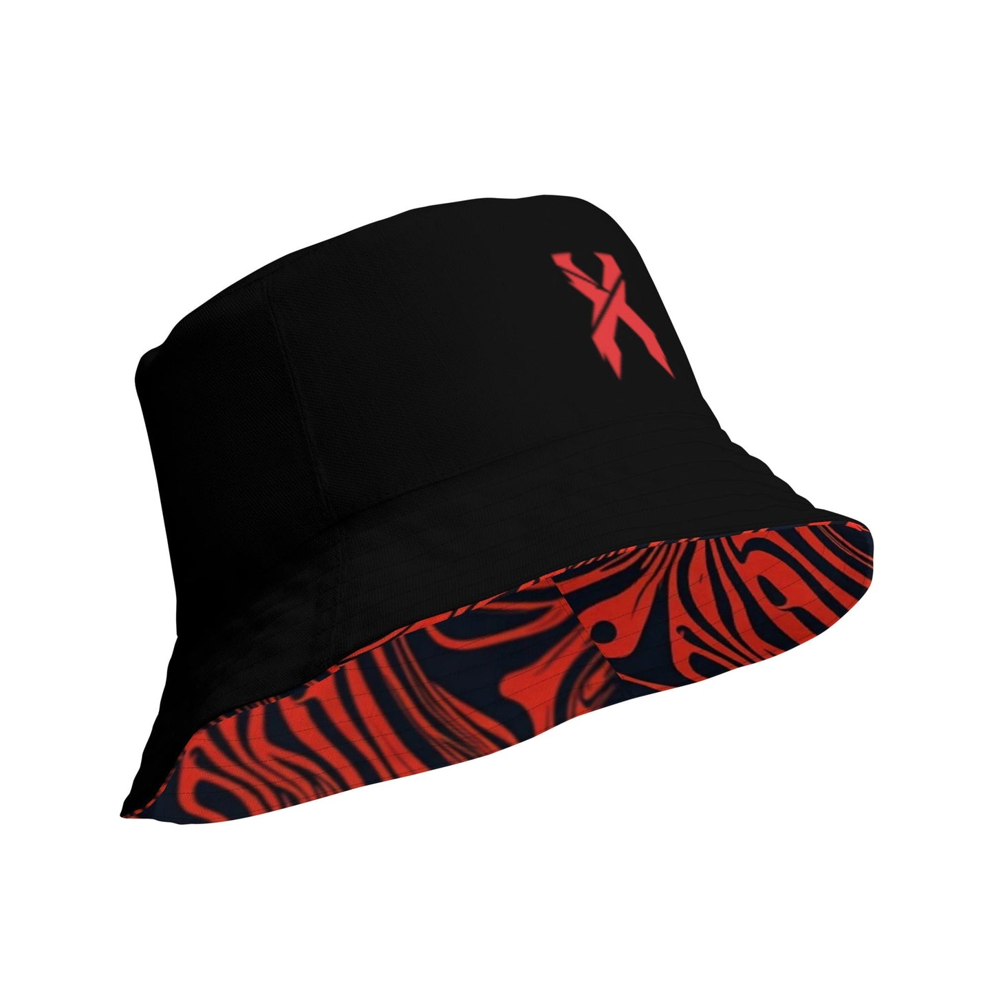 Excision - Black/Red Reversible bucket hat Rave Day