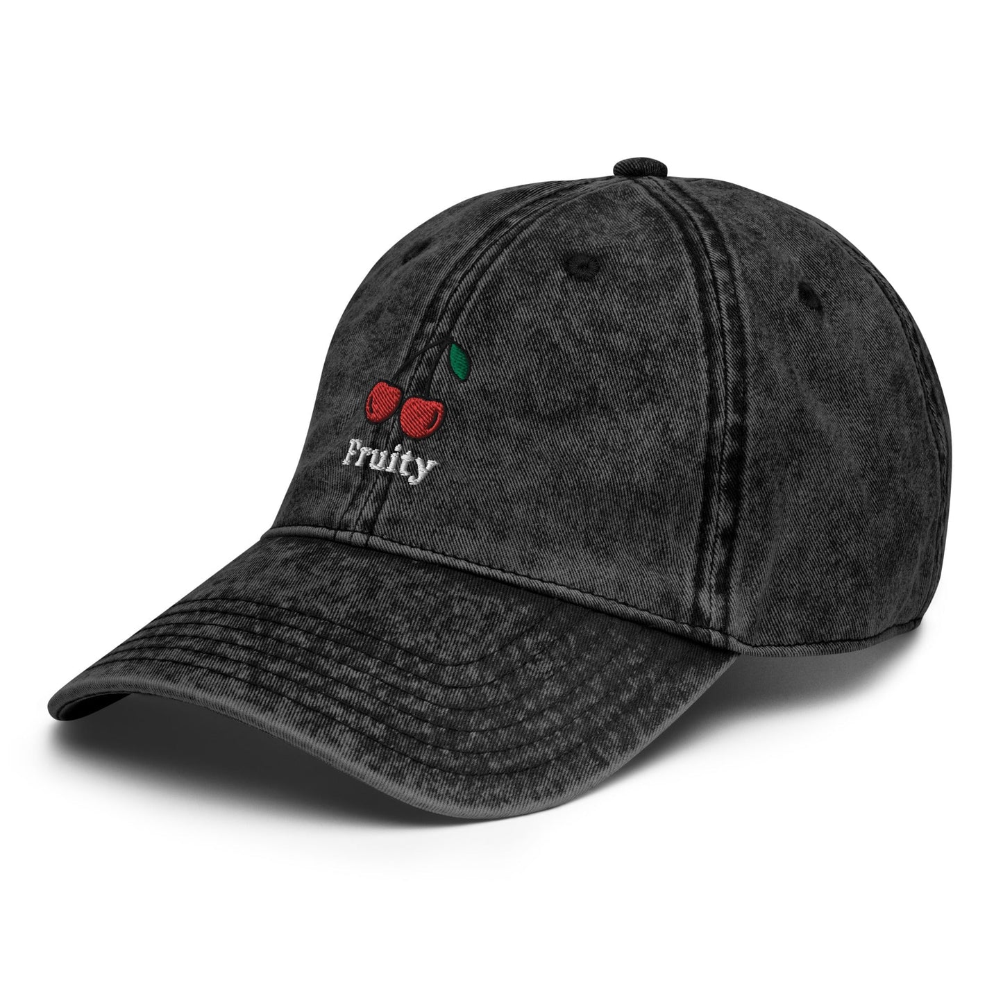 Fruity - Vintage Cotton Twill Cap (Black denim) Rave Day