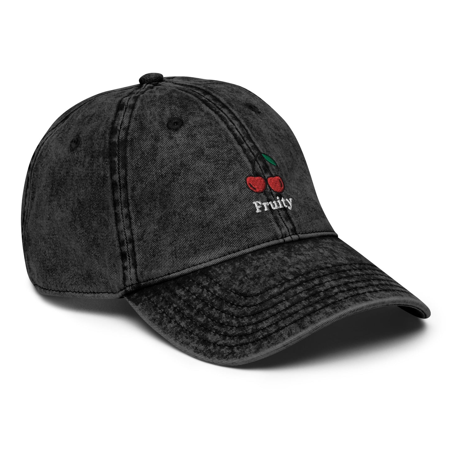 Fruity - Vintage Cotton Twill Cap (Black denim) Rave Day