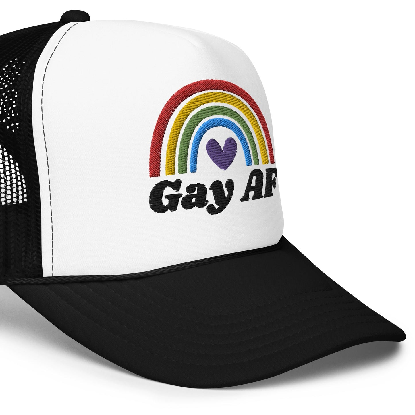 Gay AF - Foam trucker hat Rave Day