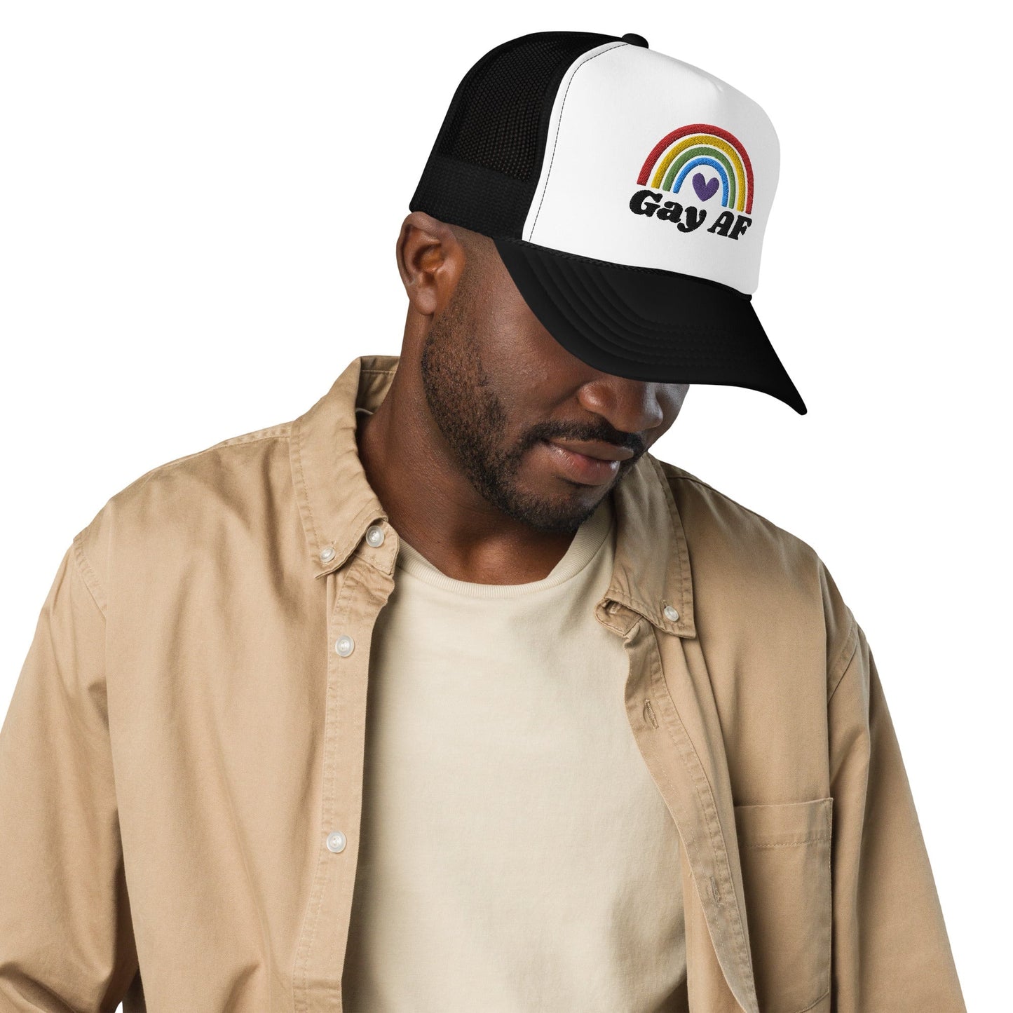 Gay AF - Foam trucker hat Rave Day
