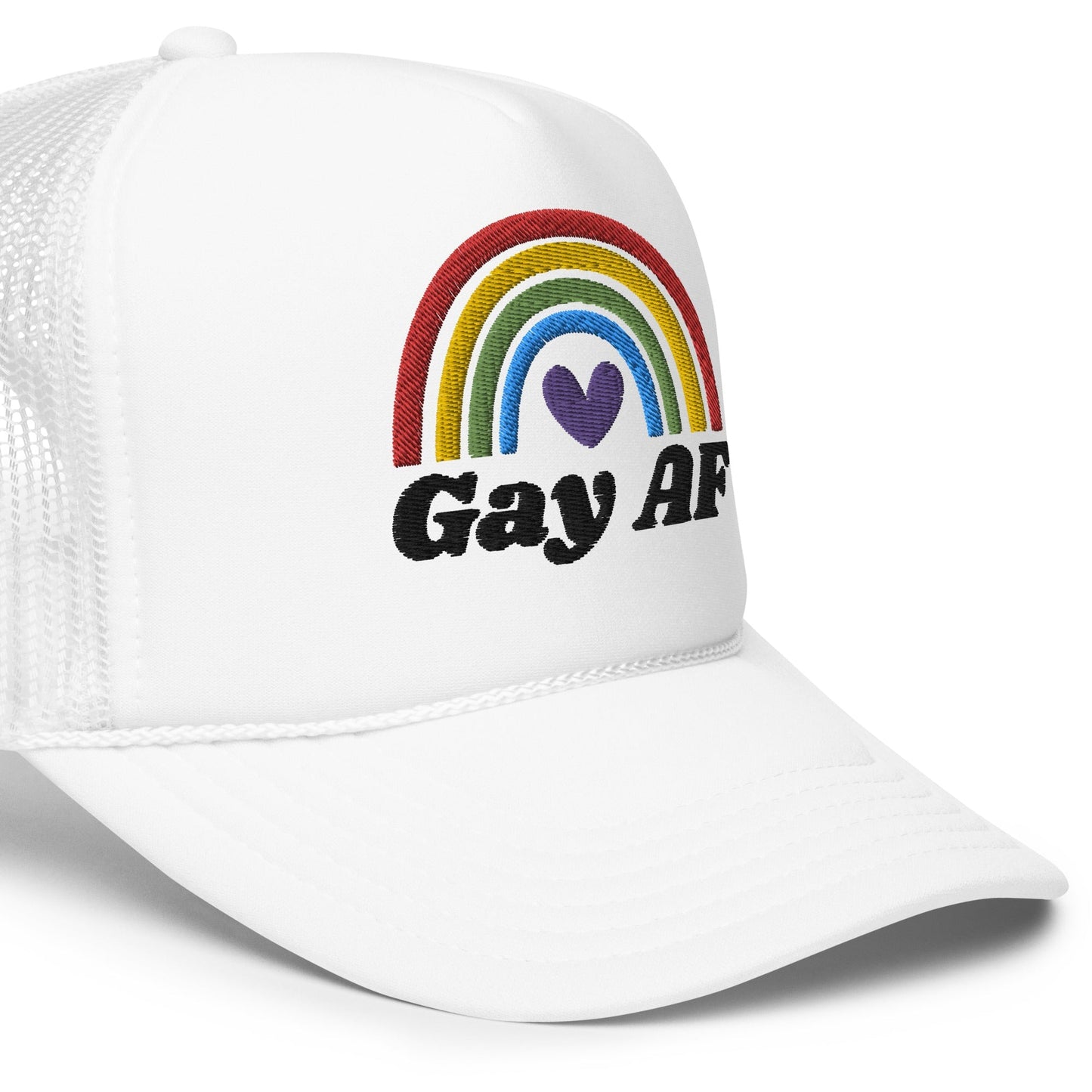 Gay AF - Foam trucker hat Rave Day