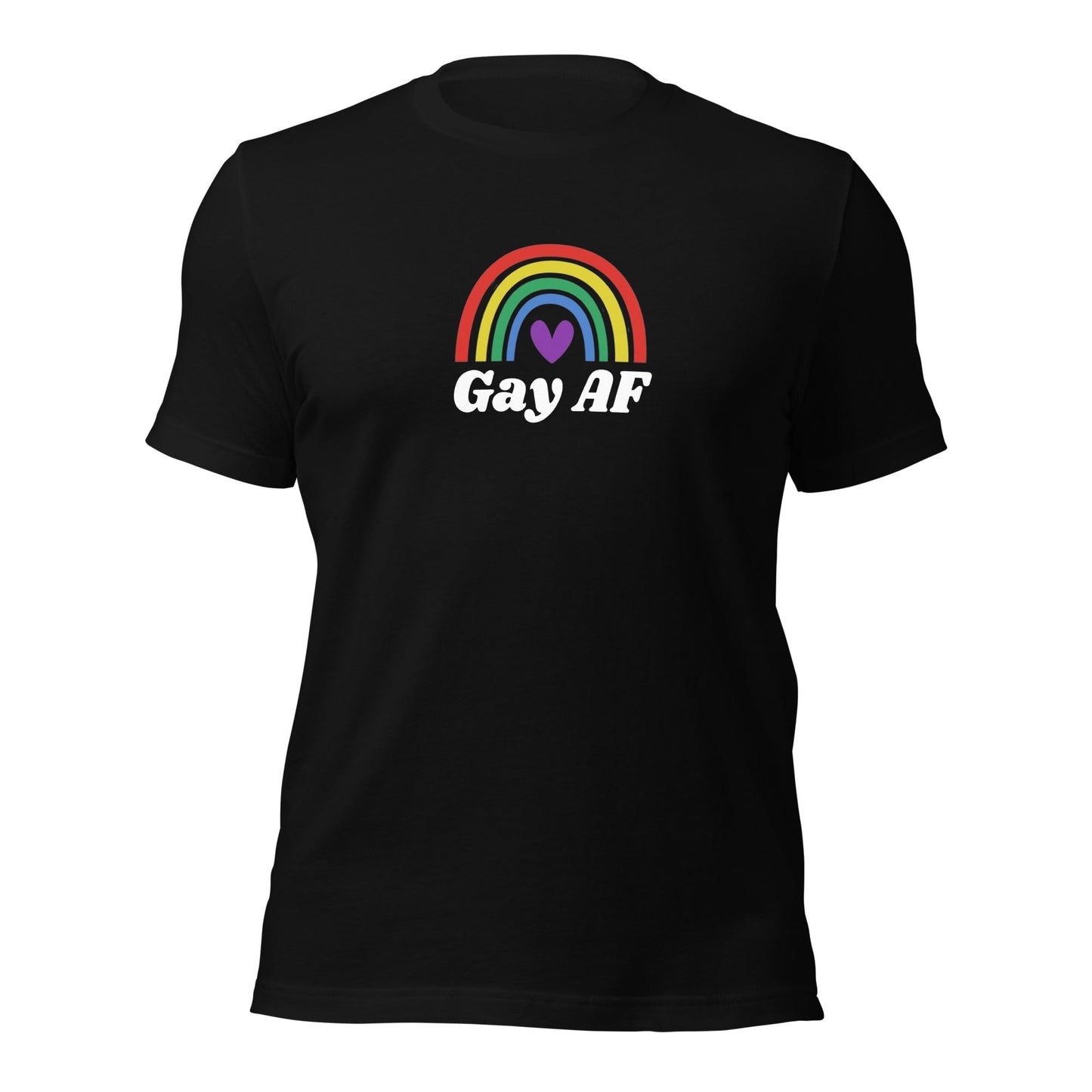 Gay AF Rainbow Pride - Unisex t-shirt Rave Day
