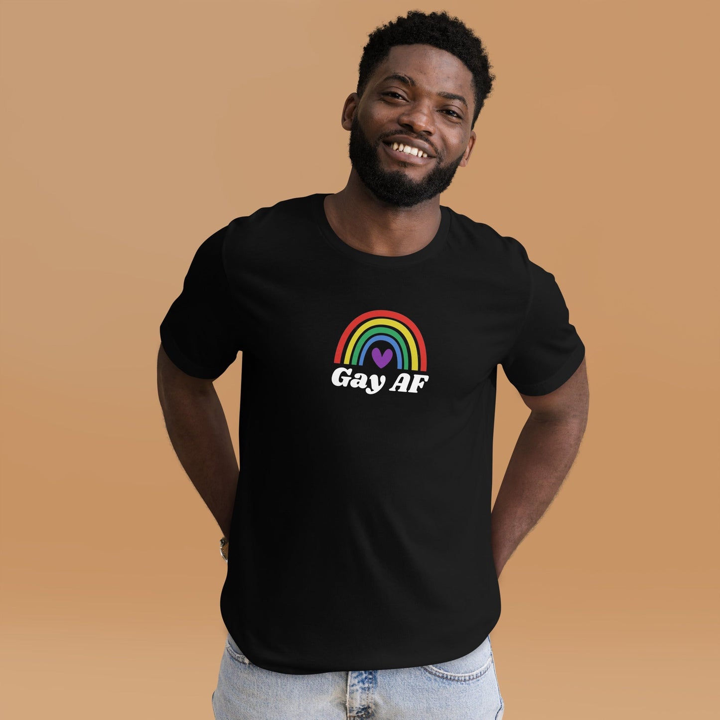 Gay AF Rainbow Pride - Unisex t-shirt Rave Day