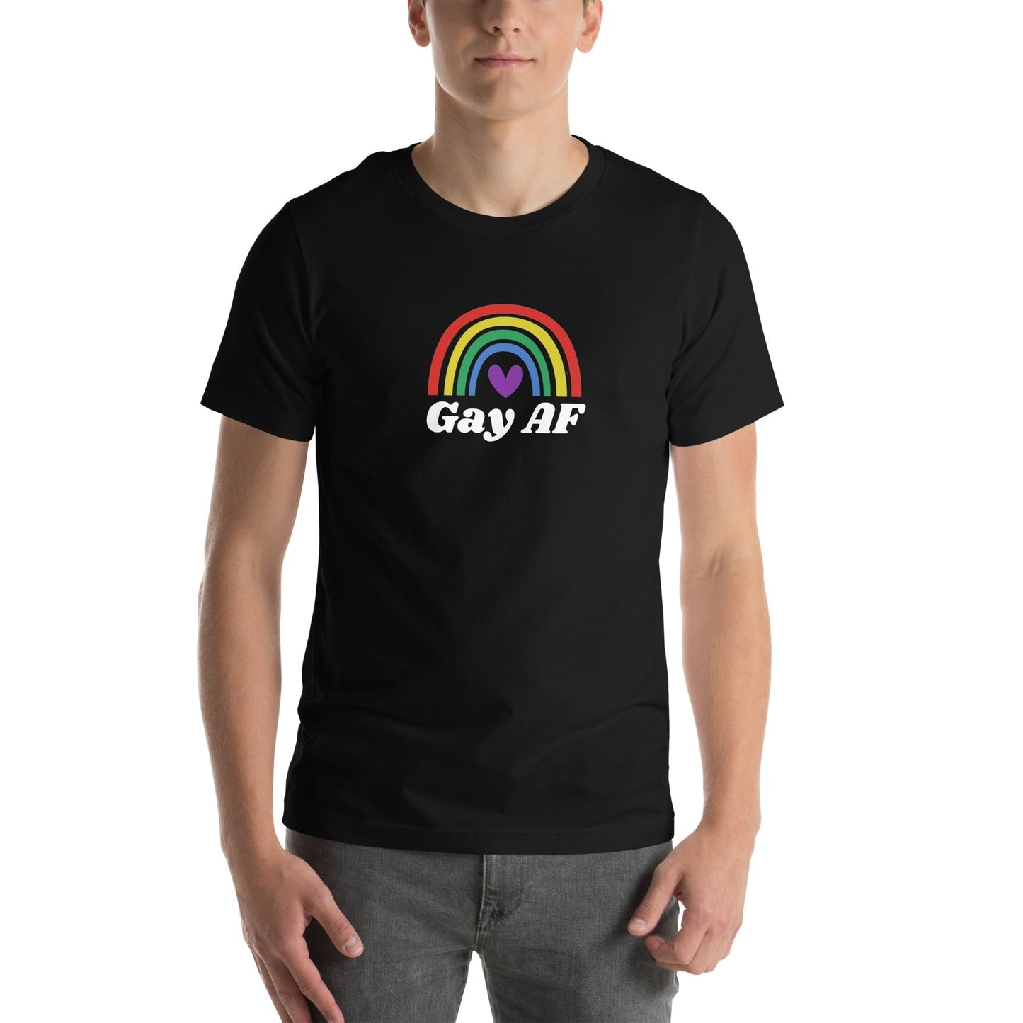 Gay AF Rainbow Pride - Unisex t-shirt Rave Day