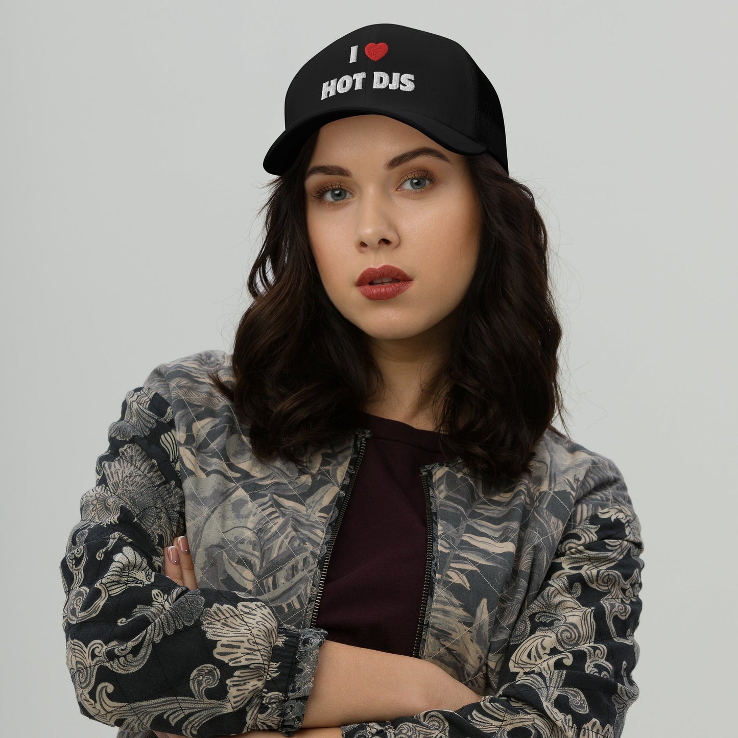 I Love Hot DJS - Trucker Cap (Non-foam) Rave Day
