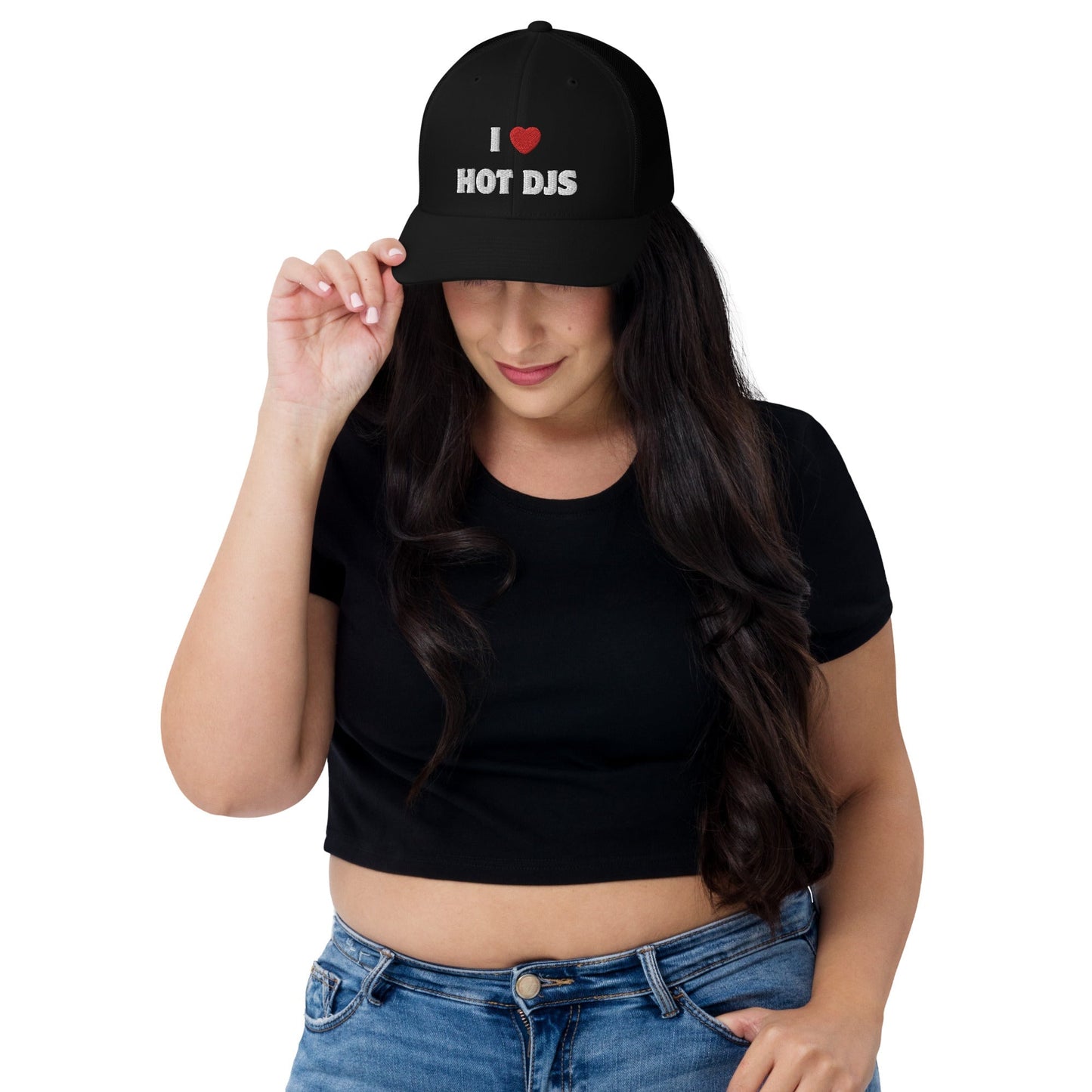 I Love Hot DJS - Trucker Cap (Non-foam) Rave Day