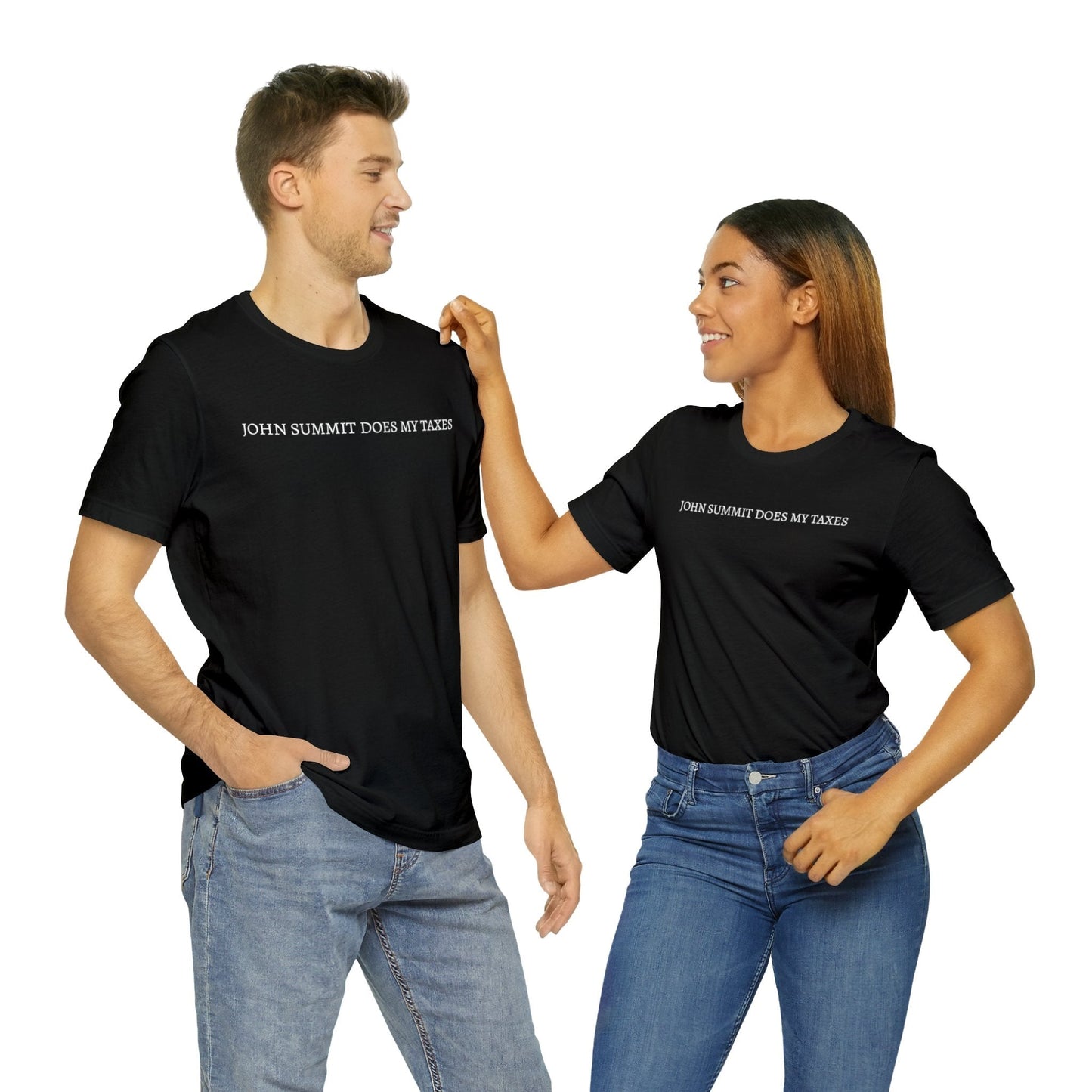 John Summit Does My Taxes - T-shirt (Black) T-Shirt Printify