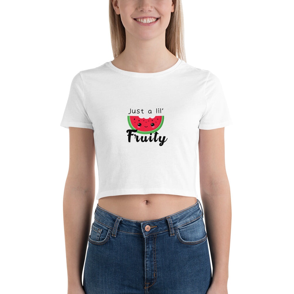 Just a lil Fruity (Watermelon) - Women’s Crop Tee Rave Day
