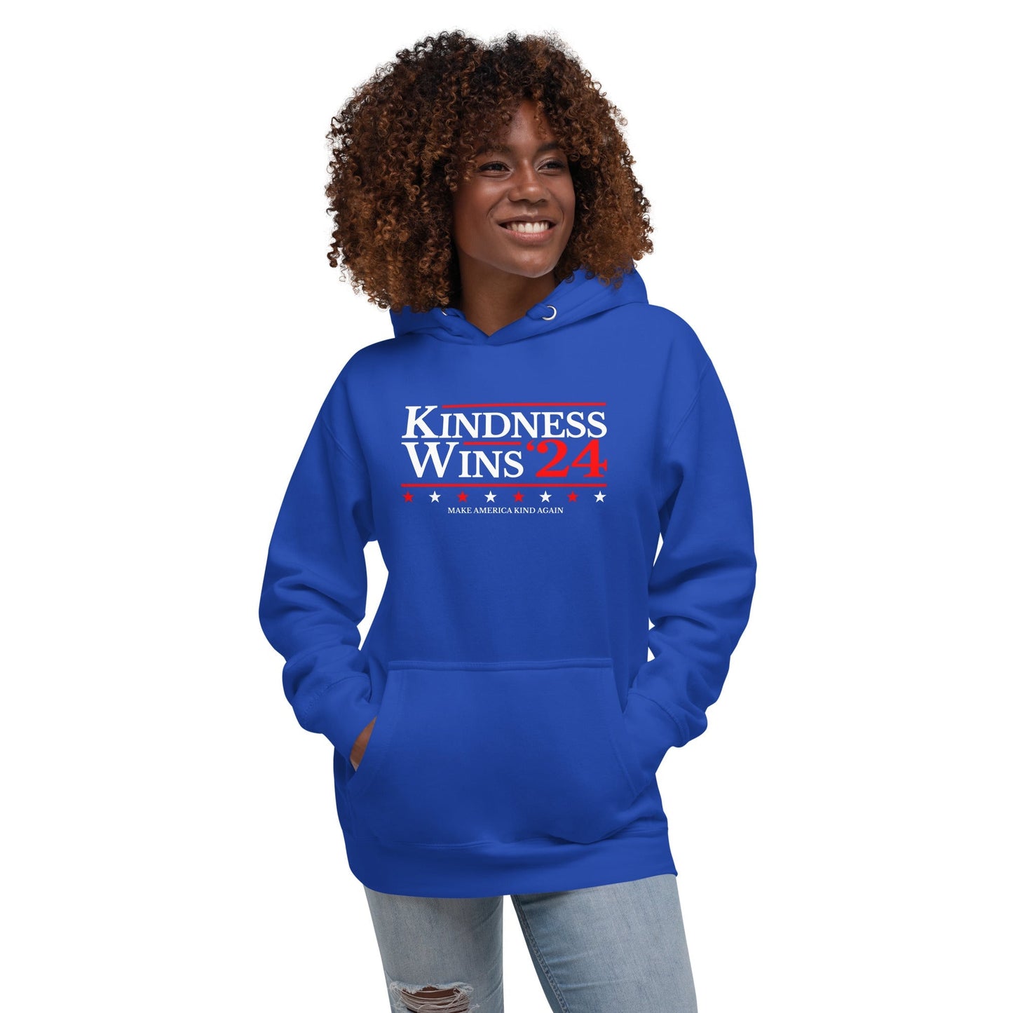 Kindness Wins - Blue/Navy Unisex Hoodie Rave Day
