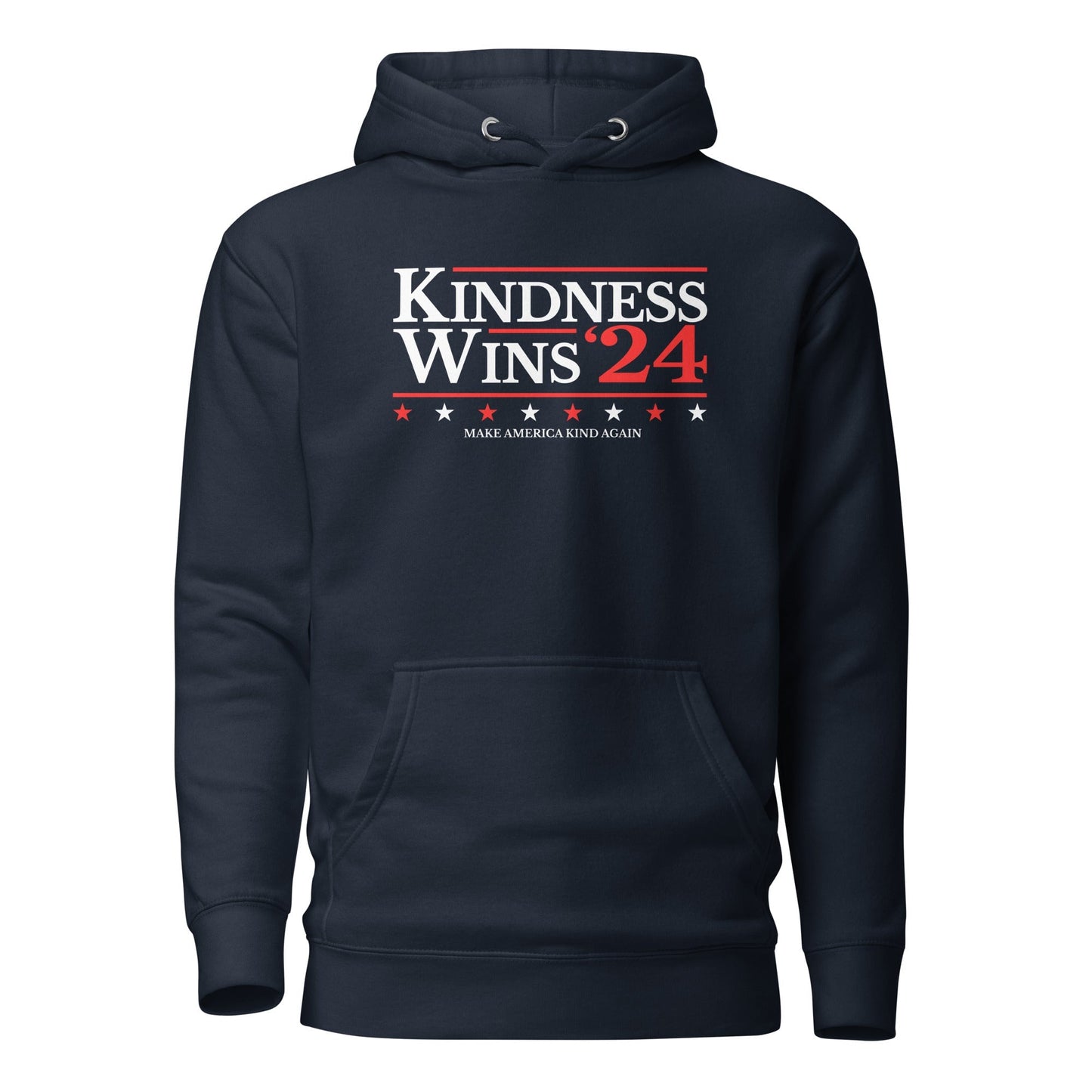 Kindness Wins - Blue/Navy Unisex Hoodie Rave Day Navy Blazer S