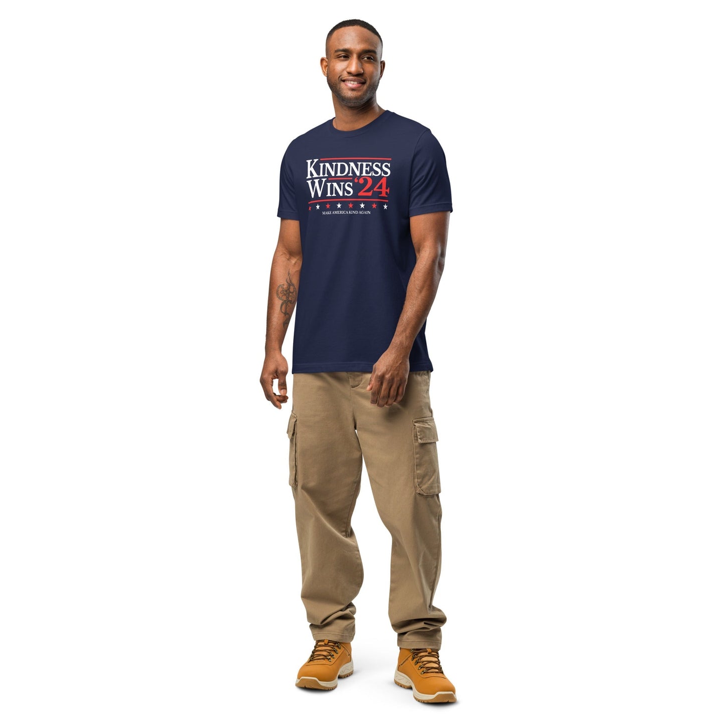 Kindness Wins - Blue/Navy Unisex t-shirt Rave Day