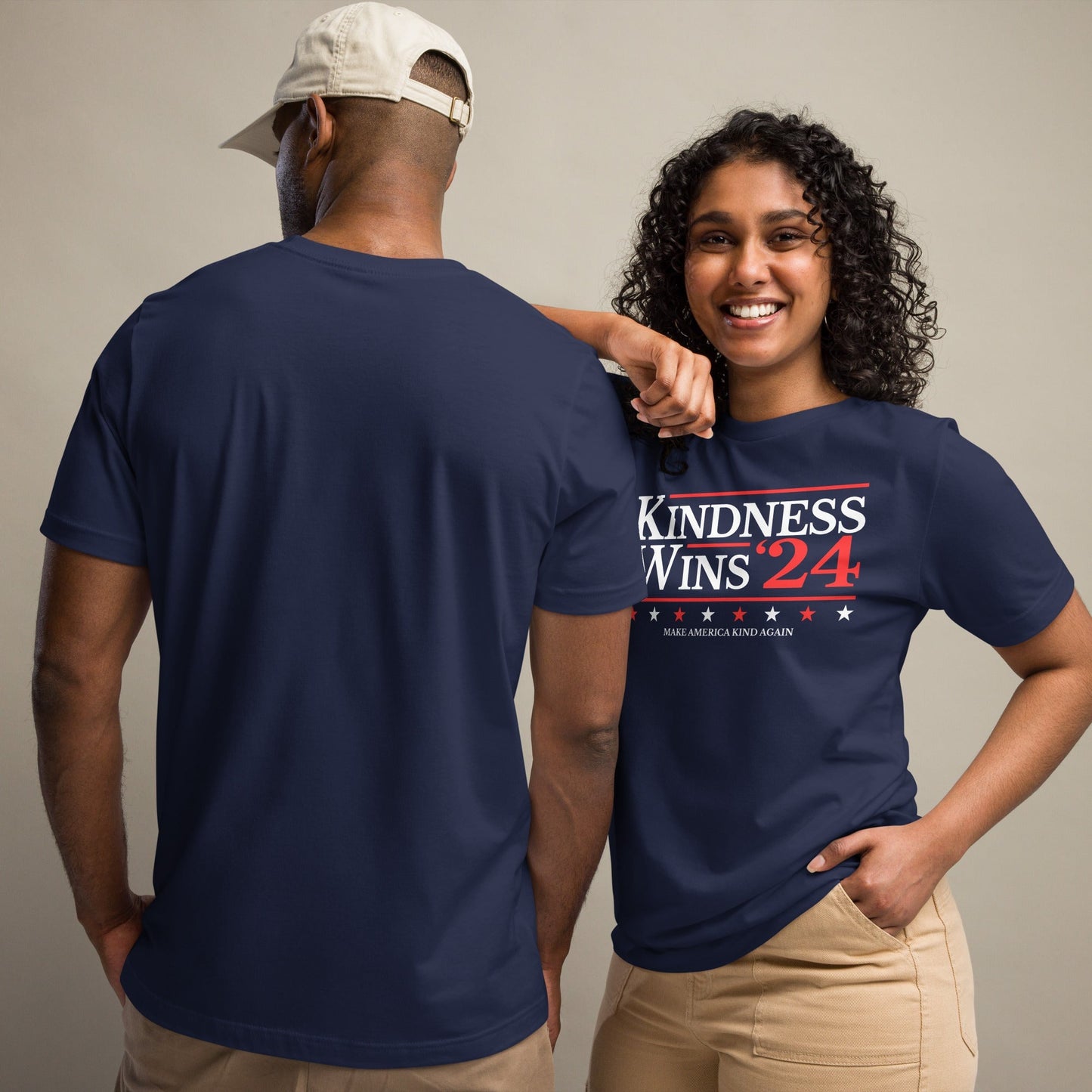 Kindness Wins - Blue/Navy Unisex t-shirt Rave Day