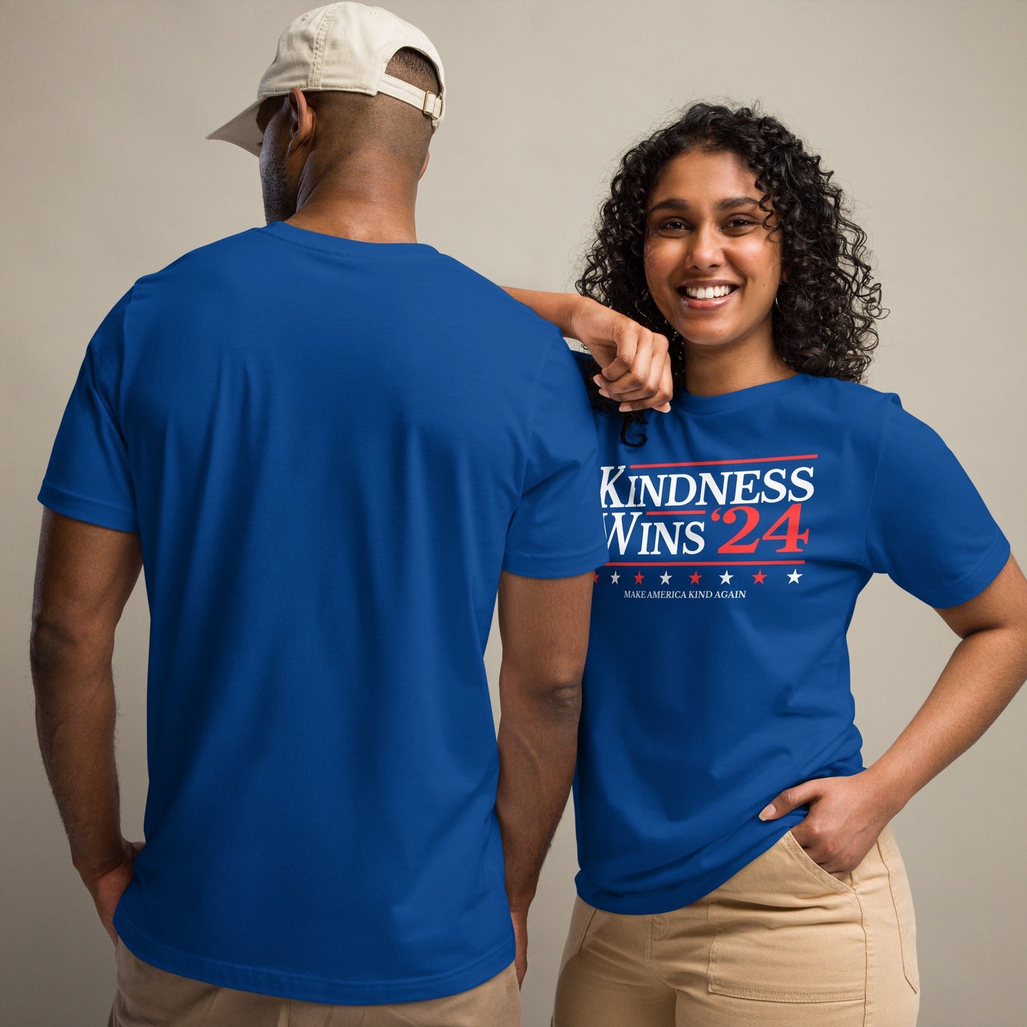 Kindness Wins - Blue/Navy Unisex t-shirt Rave Day