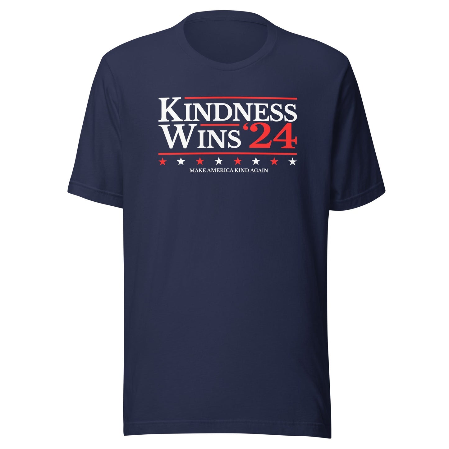 Kindness Wins - Blue/Navy Unisex t-shirt Rave Day Navy S