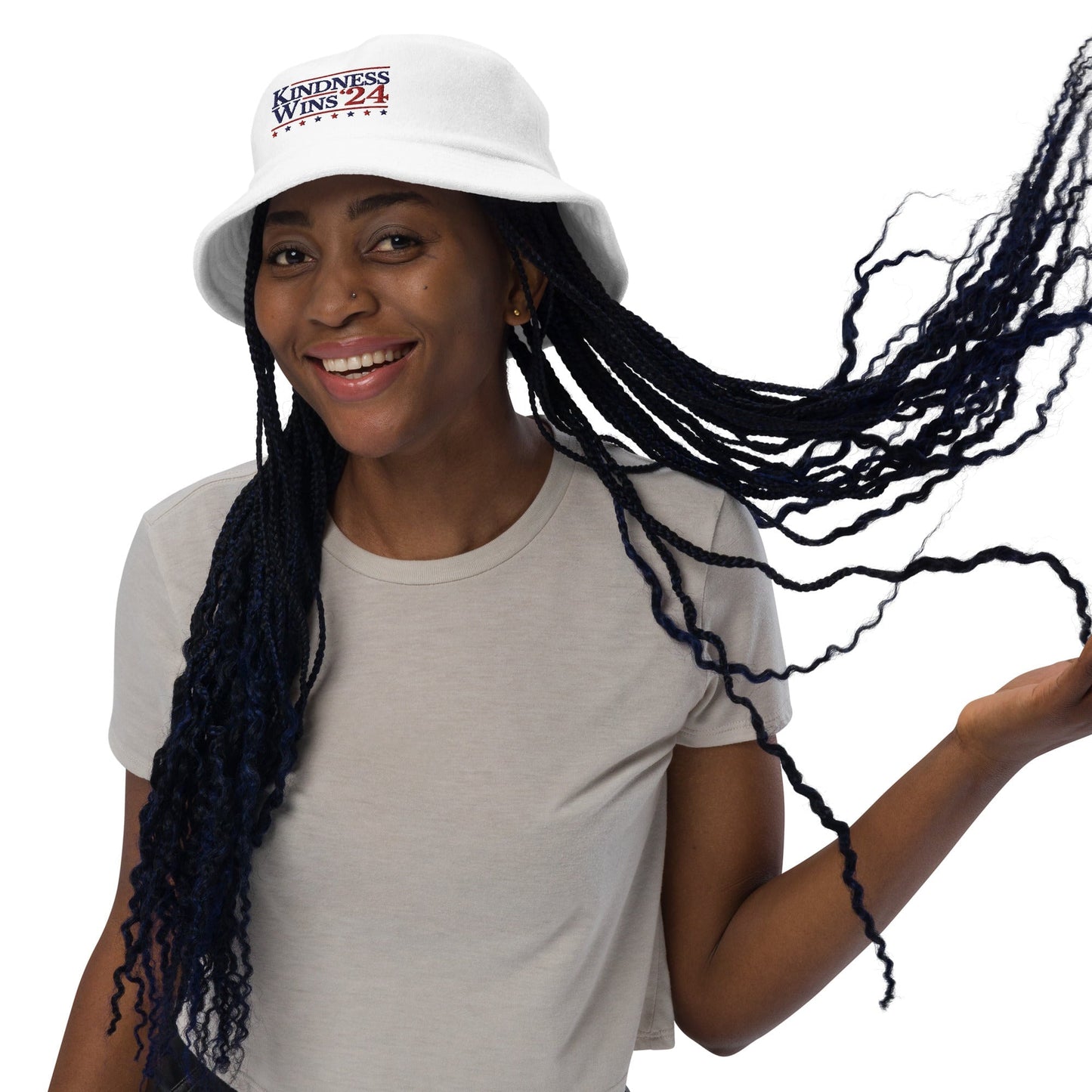 Kindness Wins - Terry cloth bucket hat Rave Day