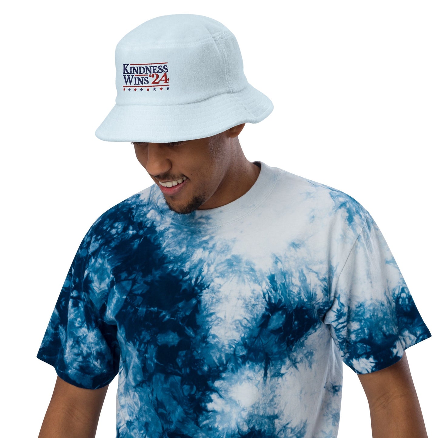 Kindness Wins - Terry cloth bucket hat Rave Day
