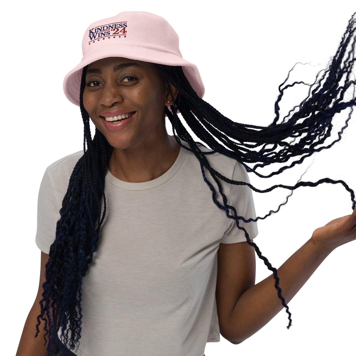 Kindness Wins - Terry cloth bucket hat Rave Day