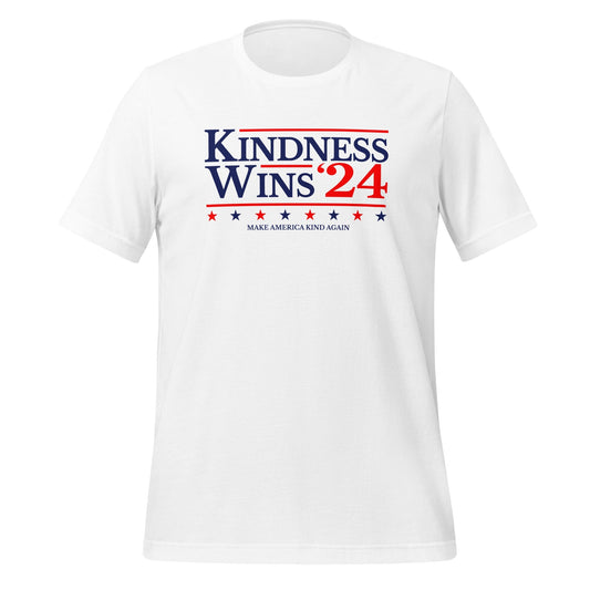 Kindness Wins - White Unisex t-shirt Rave Day