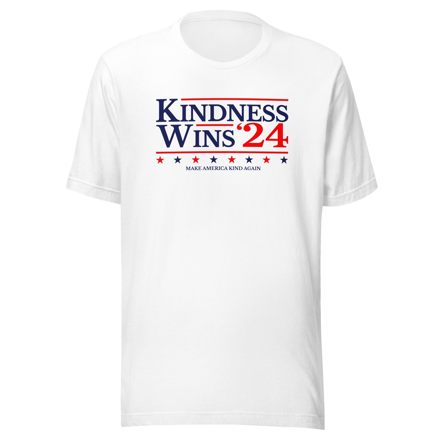 Kindness Wins - White Unisex t-shirt Rave Day S