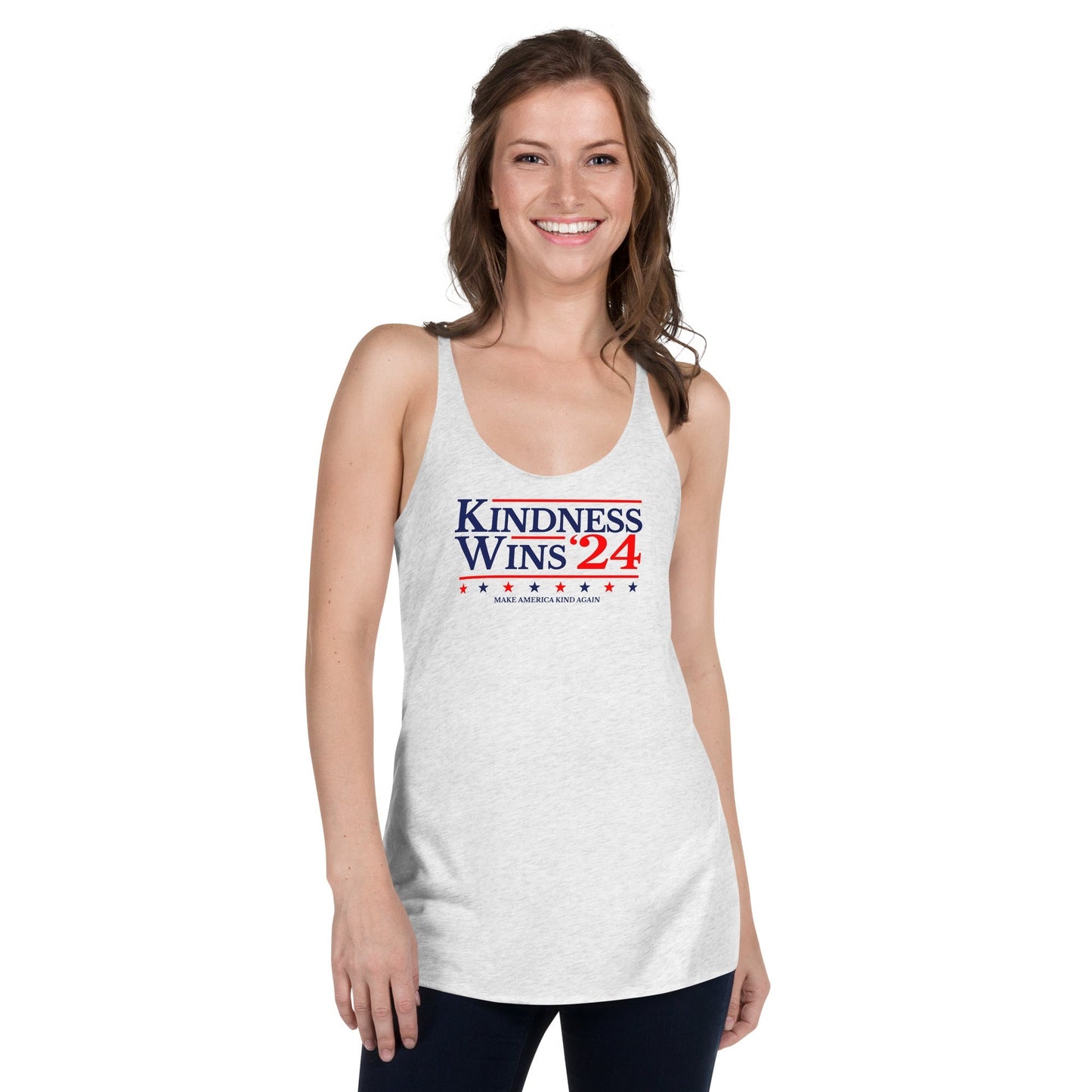 Kindness Wins - Women's Racerback Tank Rave Day