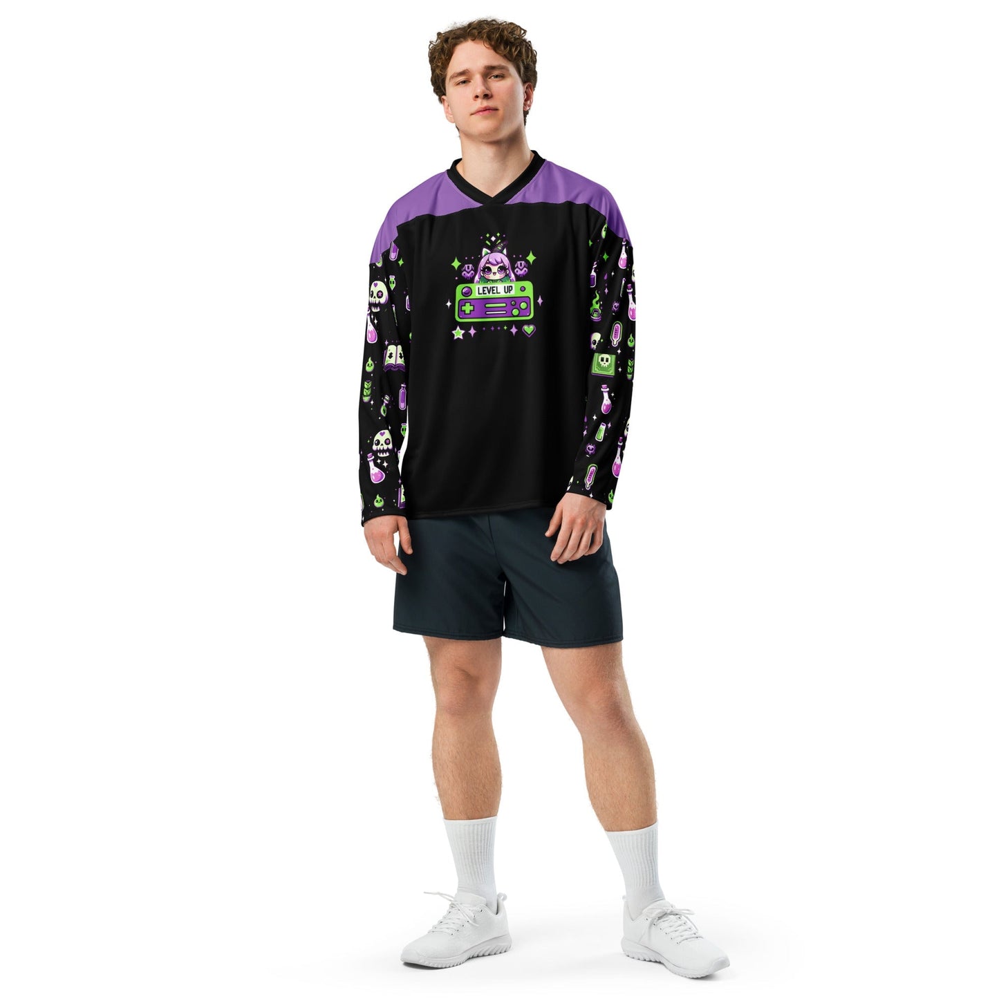Level Up Rave Hockey Jersey for EDM lovers Rave Day