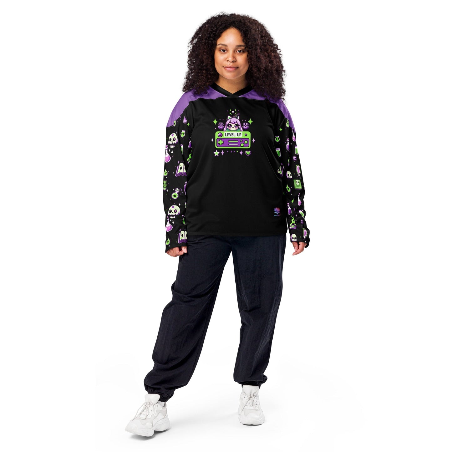 Level Up Rave Hockey Jersey for EDM lovers Rave Day