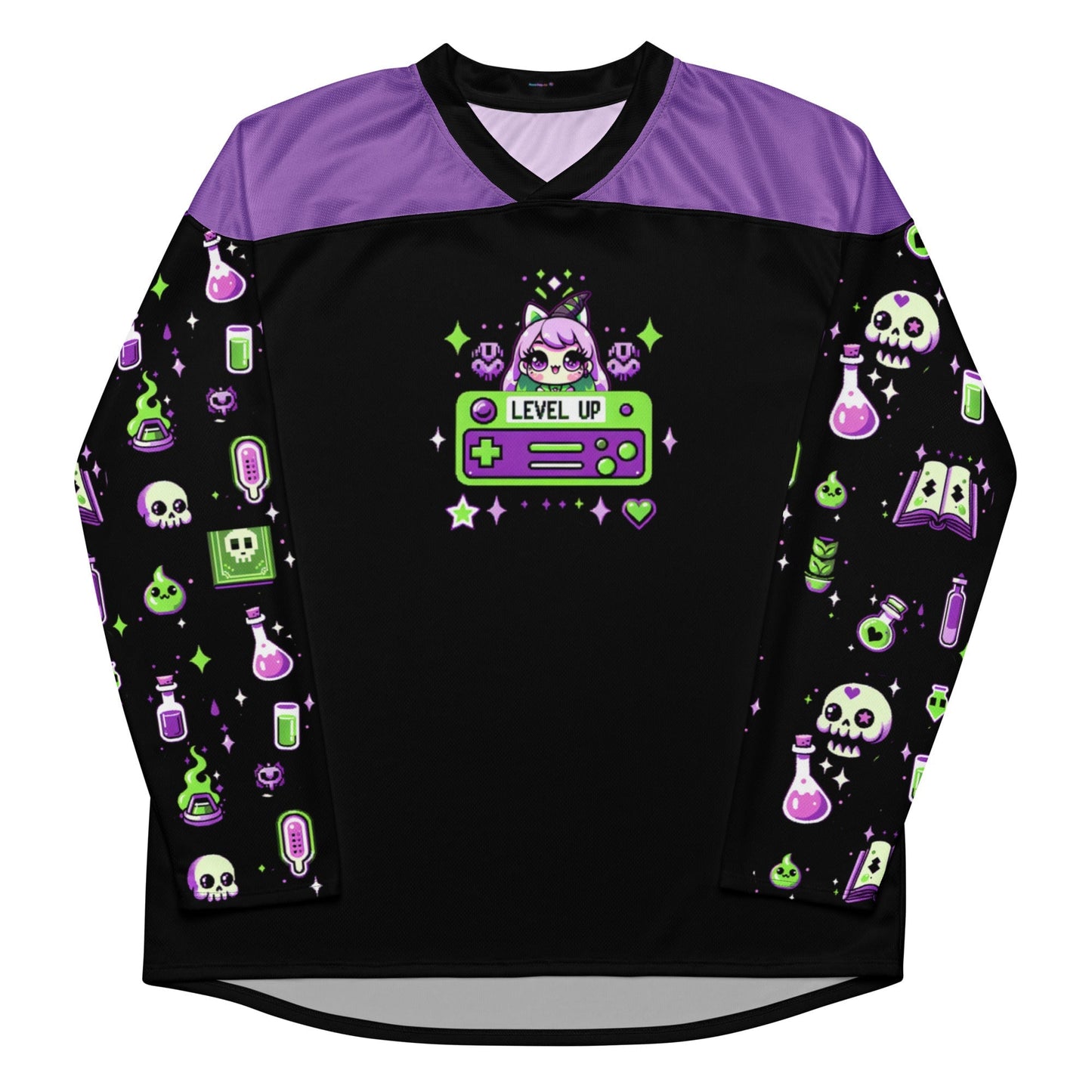 Level Up Rave Hockey Jersey for EDM lovers Rave Day 2XS