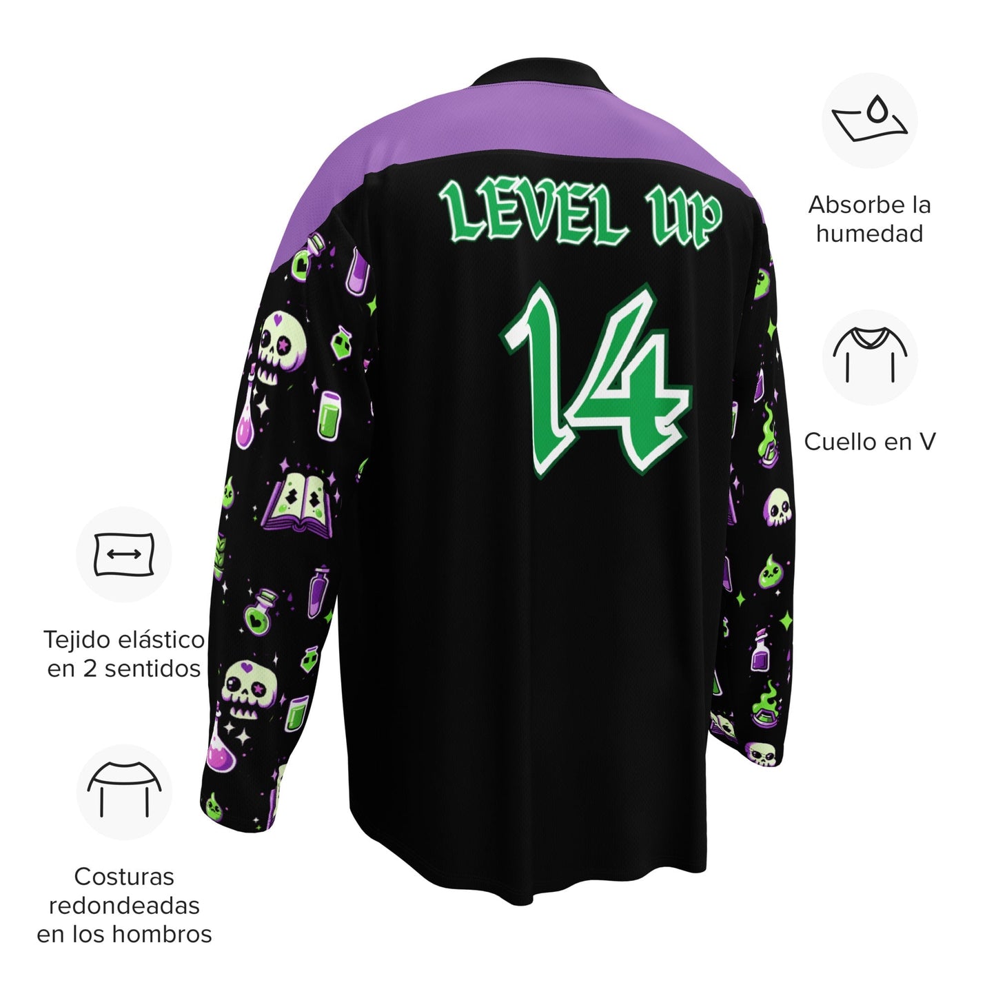 Level Up Rave Hockey Jersey for EDM lovers Rave Day