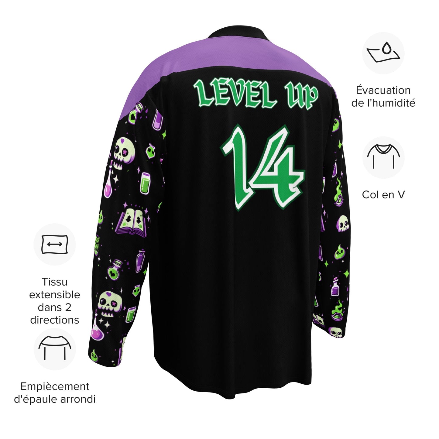 Level Up Rave Hockey Jersey for EDM lovers Rave Day