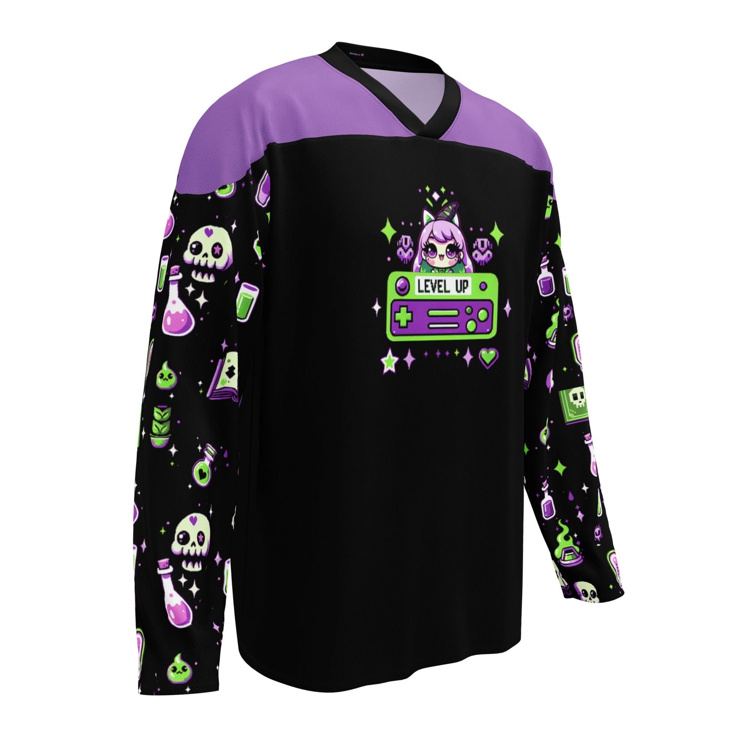 Level Up Rave Hockey Jersey for EDM lovers Rave Day