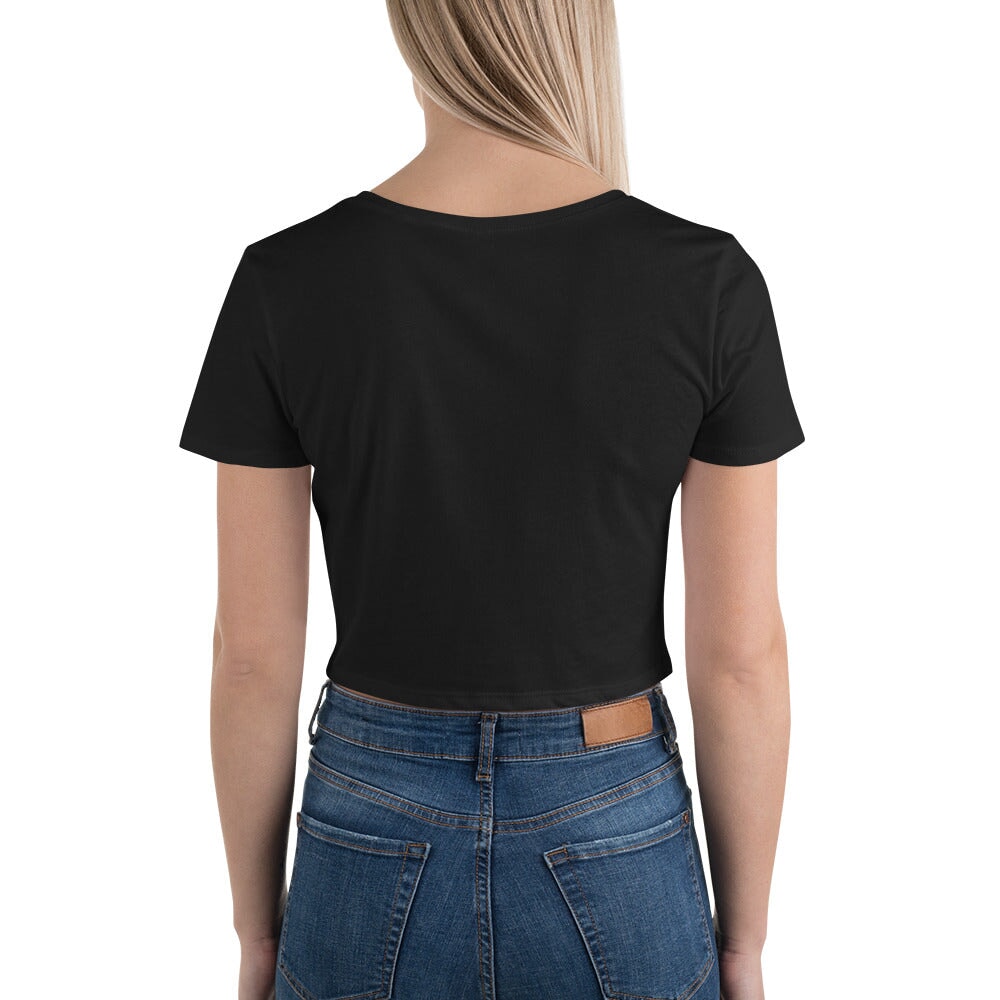Rainbow Hearts - Black Crop Tee Rave Day