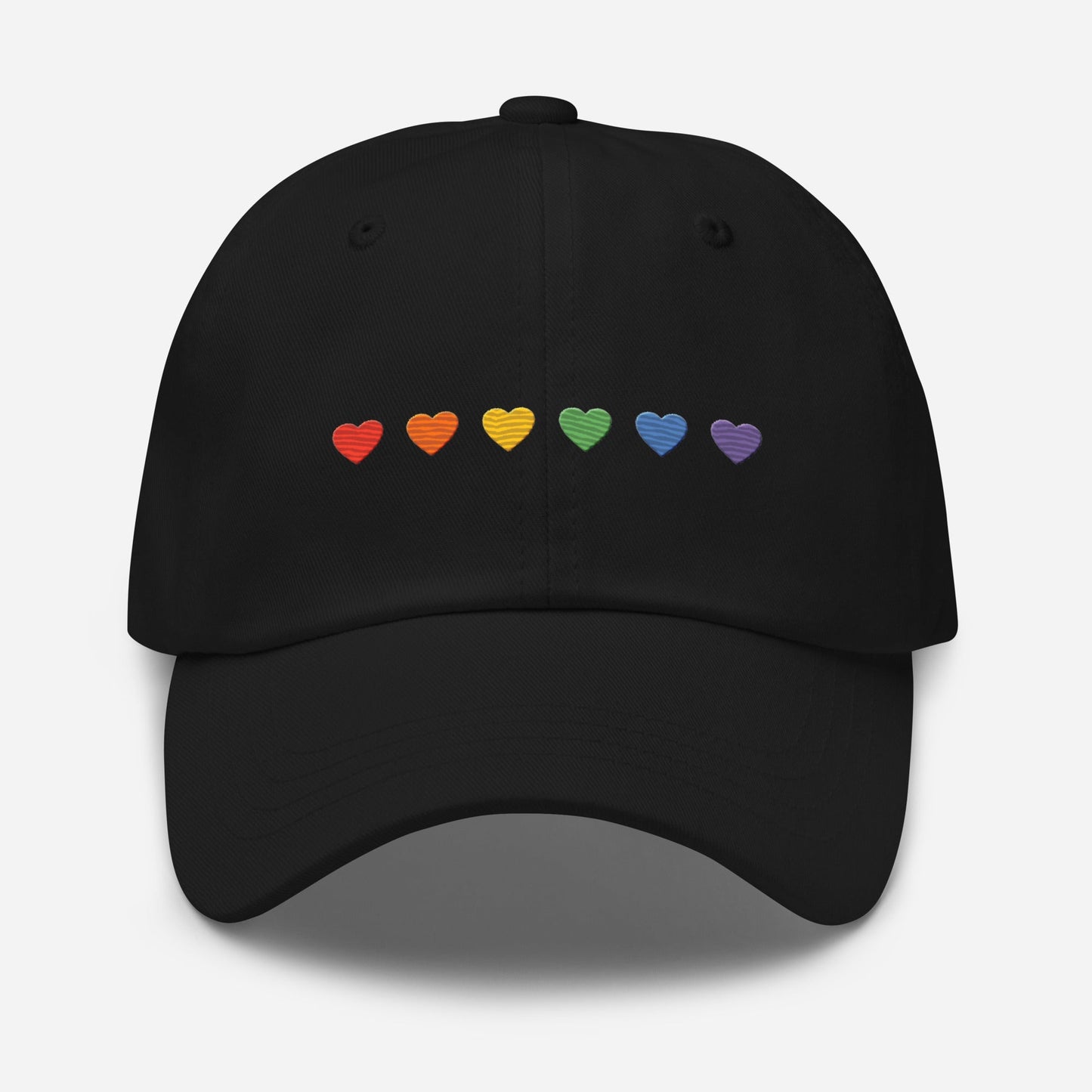 Rainbow Hearts - Dad Hat Rave Day