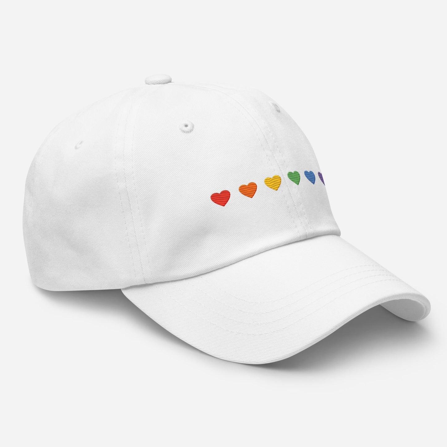 Rainbow Hearts - Dad Hat Rave Day