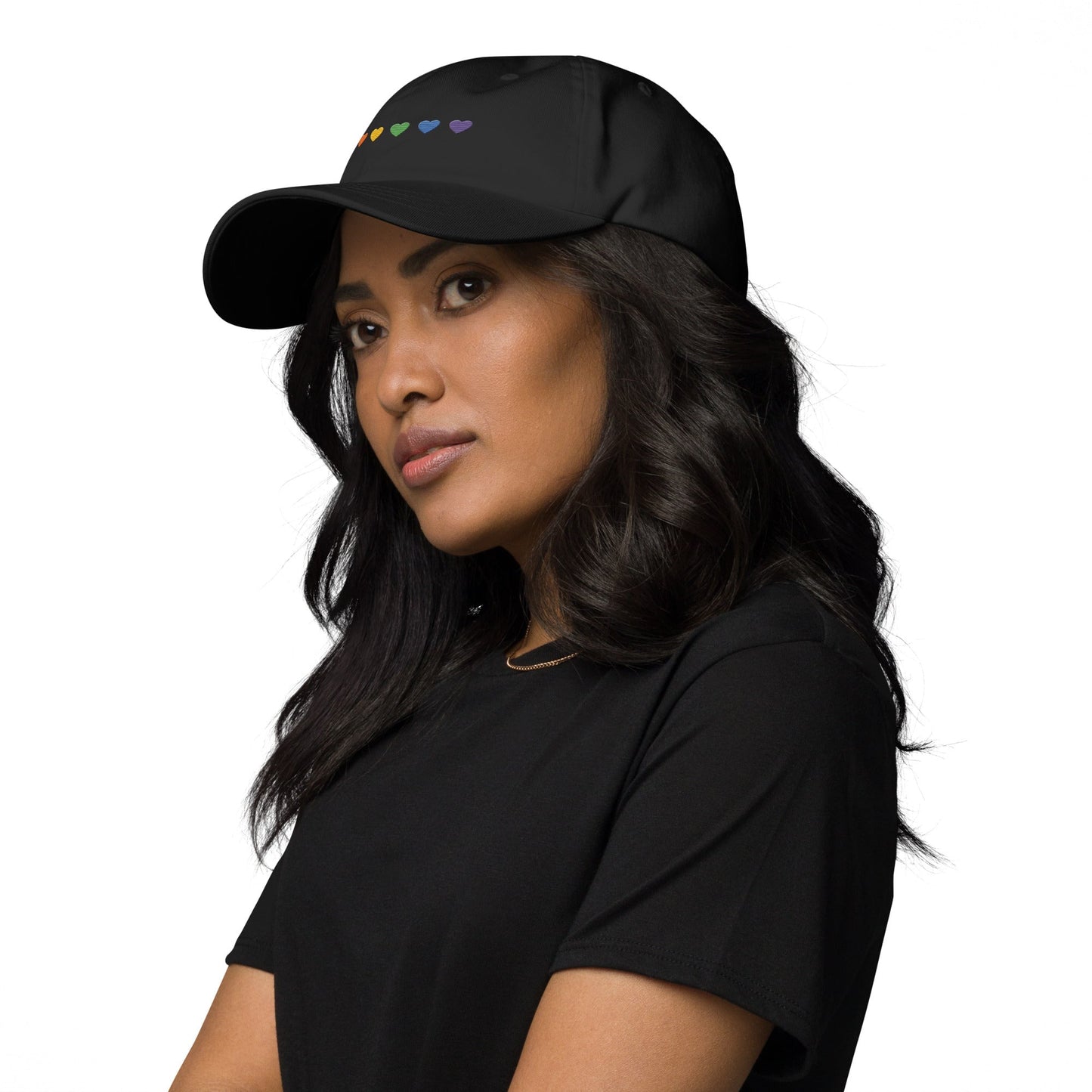 Rainbow Hearts - Dad Hat Rave Day