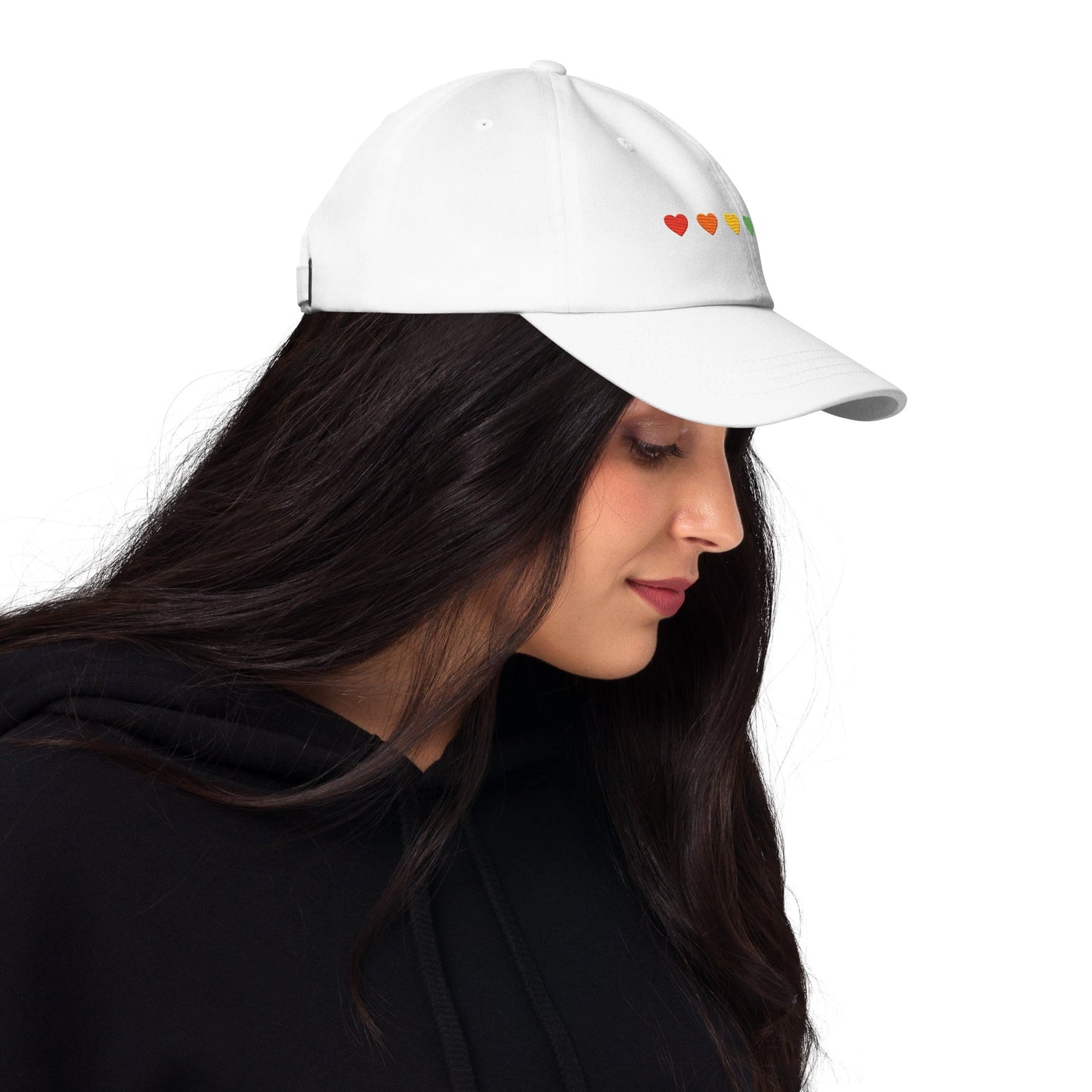 Rainbow Hearts - Dad Hat Rave Day