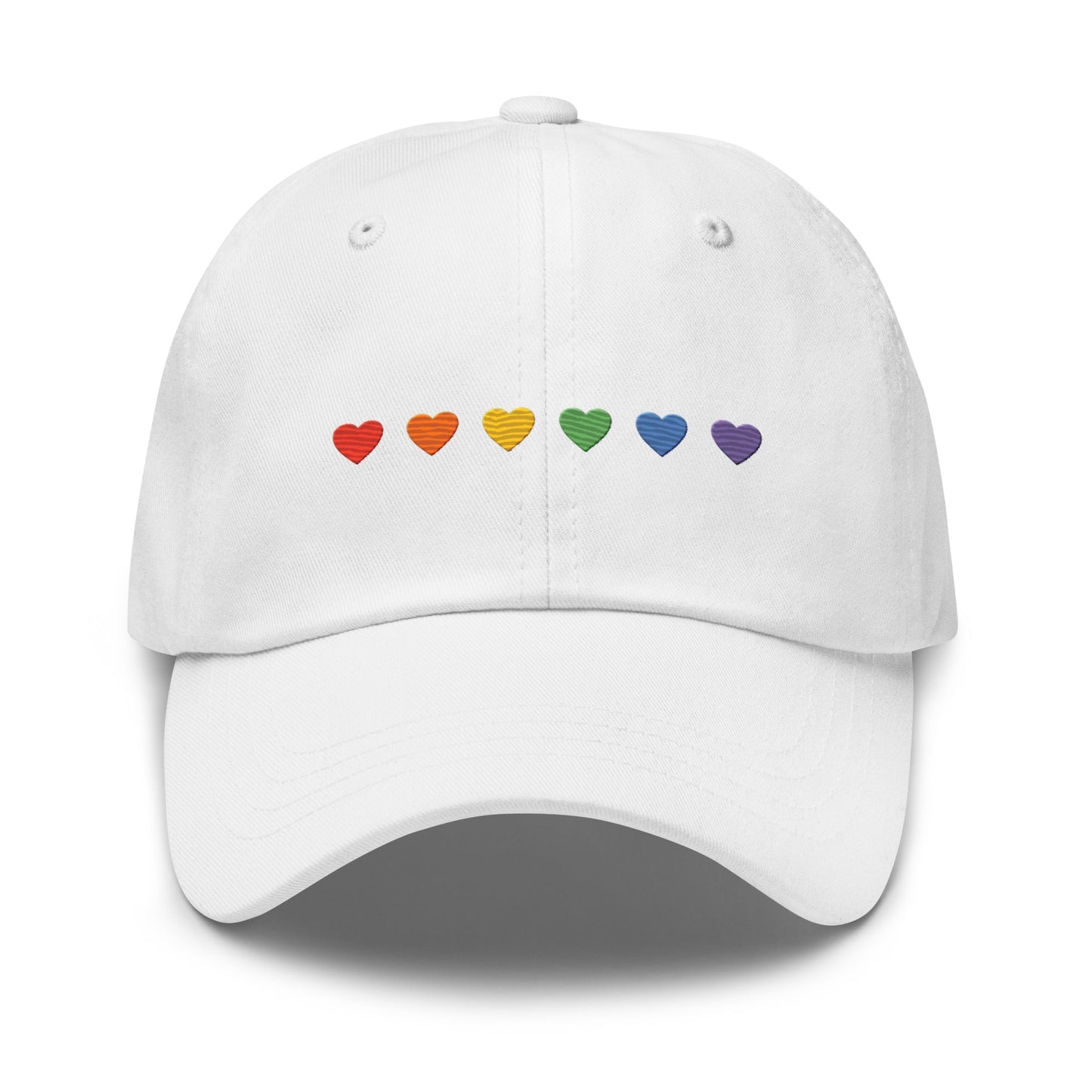 Rainbow Hearts - Dad Hat Rave Day