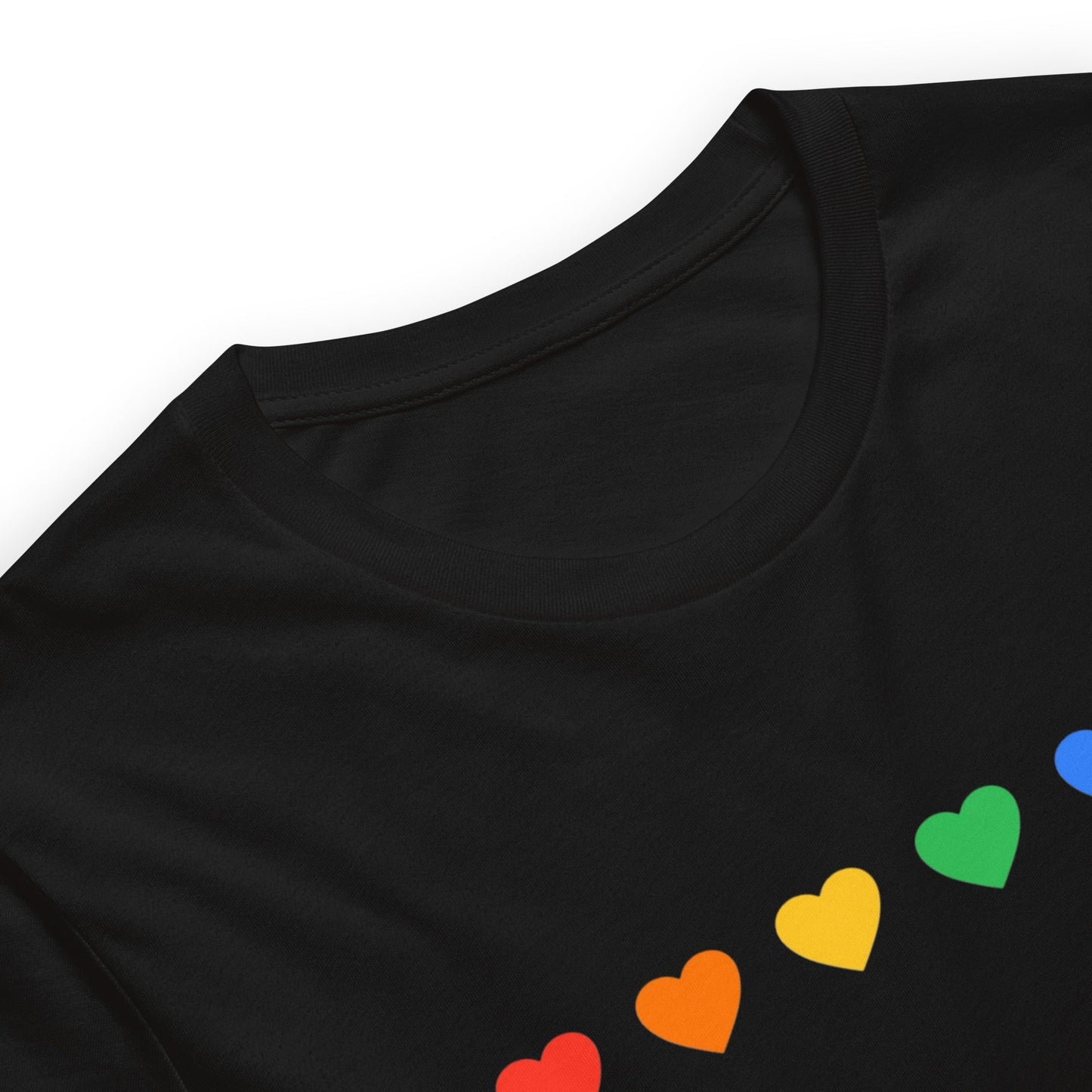 Rainbow Hearts - Unisex T-Shirt Rave Day