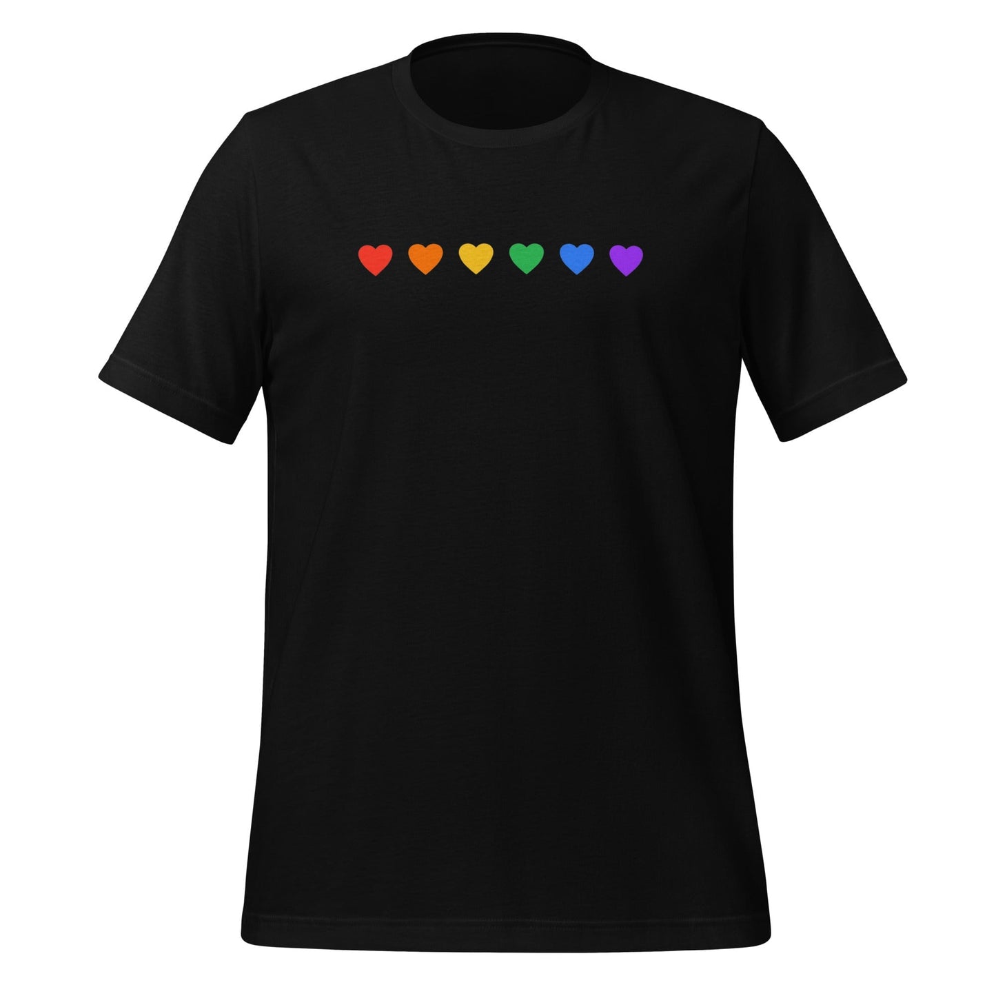 Rainbow Hearts - Unisex T-Shirt Rave Day