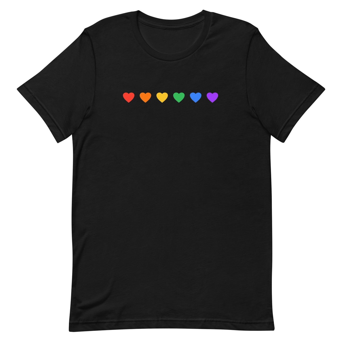 Rainbow Hearts - Unisex T-Shirt Rave Day
