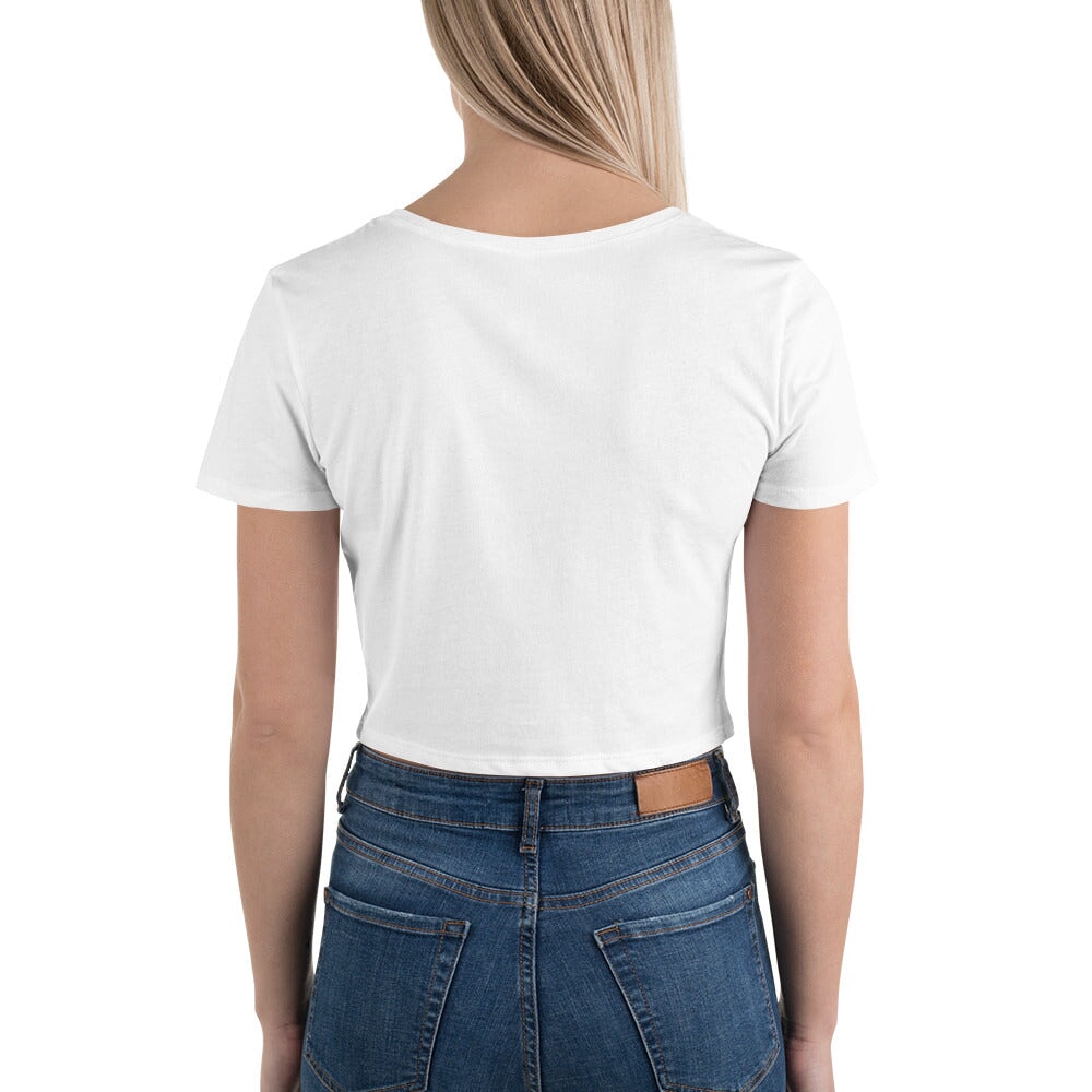 Rainbow Hearts - White Crop Tee Rave Day