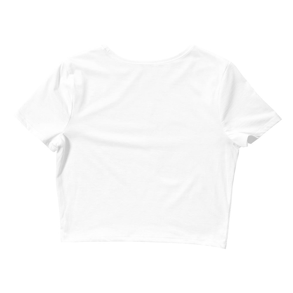 Rainbow Hearts - White Crop Tee Rave Day